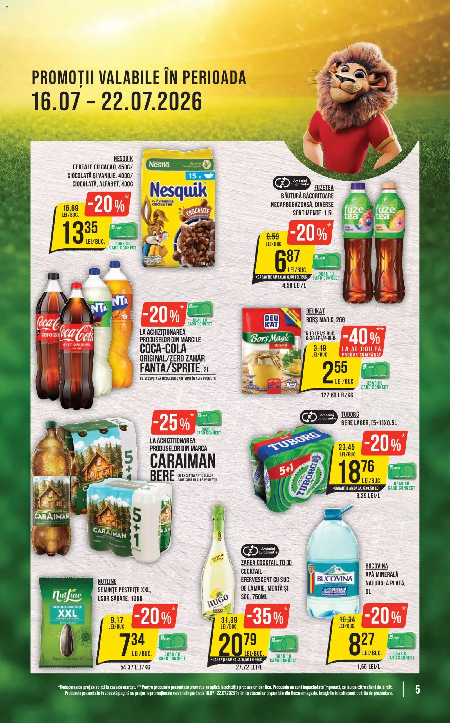 Catalog Mega Image 16 - 21 Iulie 2026 | Pagina 5 | Produse: Yazı tahtası kalemi, Borș, Bere, Zahăr
