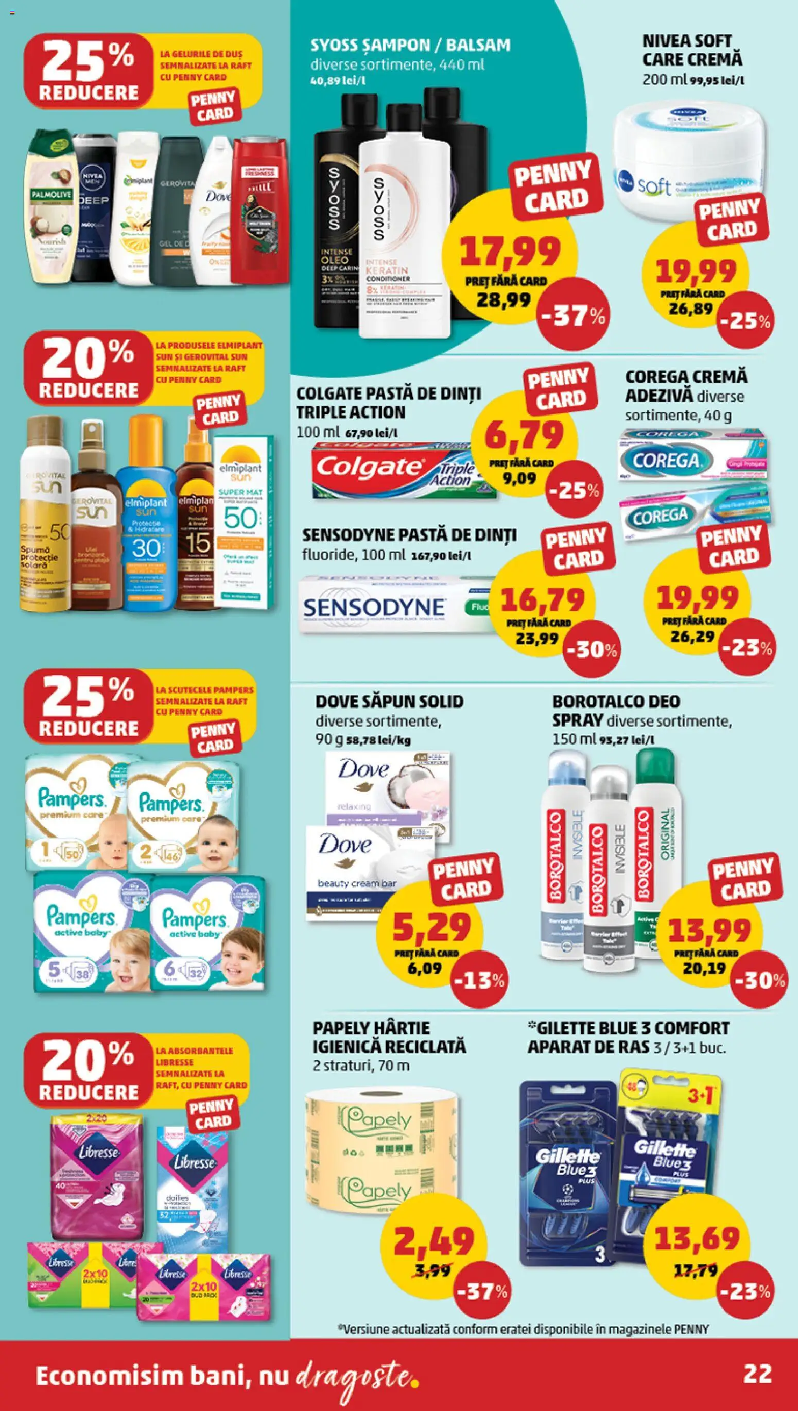 Catalog PENNY Market 15 - 20 Iulie 2026 | Pagina 22 | Produse: Aparat De Ras, Duș, Deodorant, Pastă de dinți
