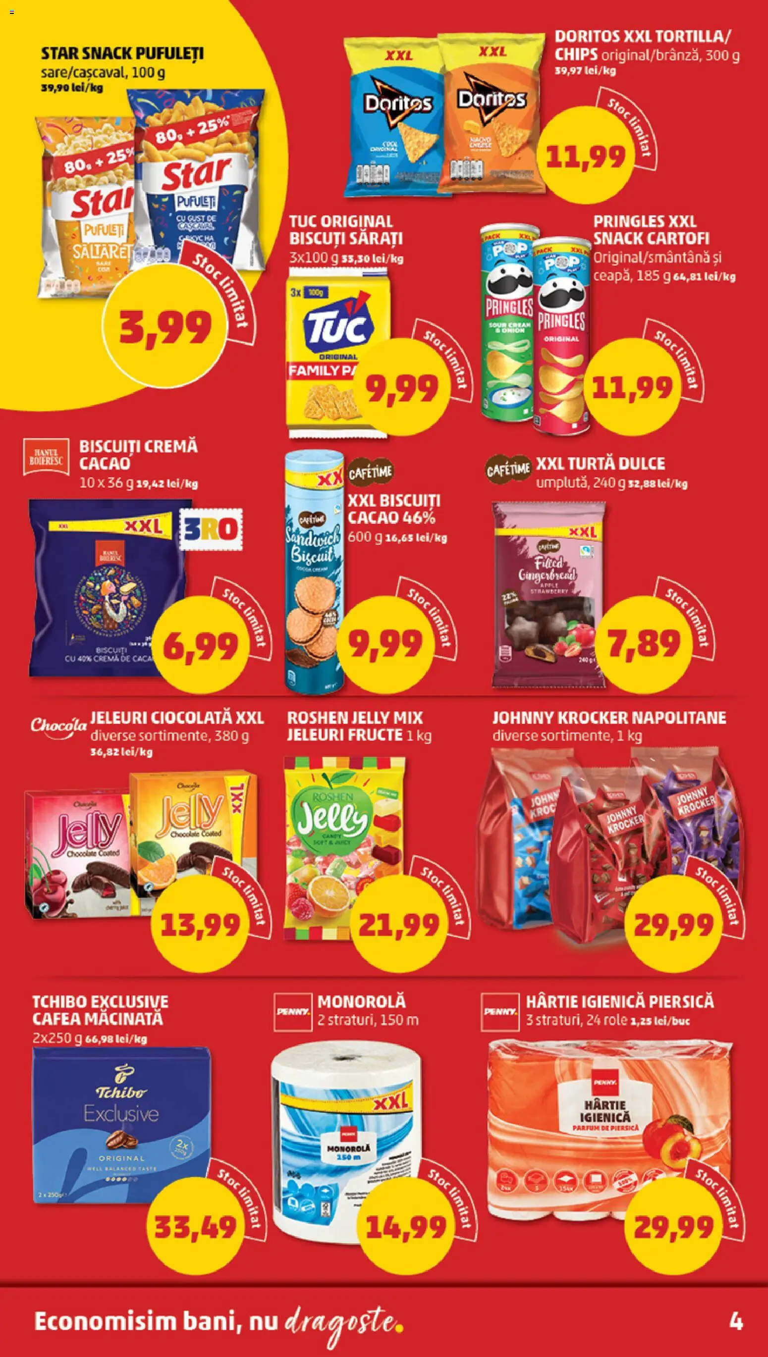 Catalog PENNY Market 15 - 20 Iulie 2026 | Pagina 4 | Produse: Napolitane, Turtă dulce, Fructe, Jeleuri