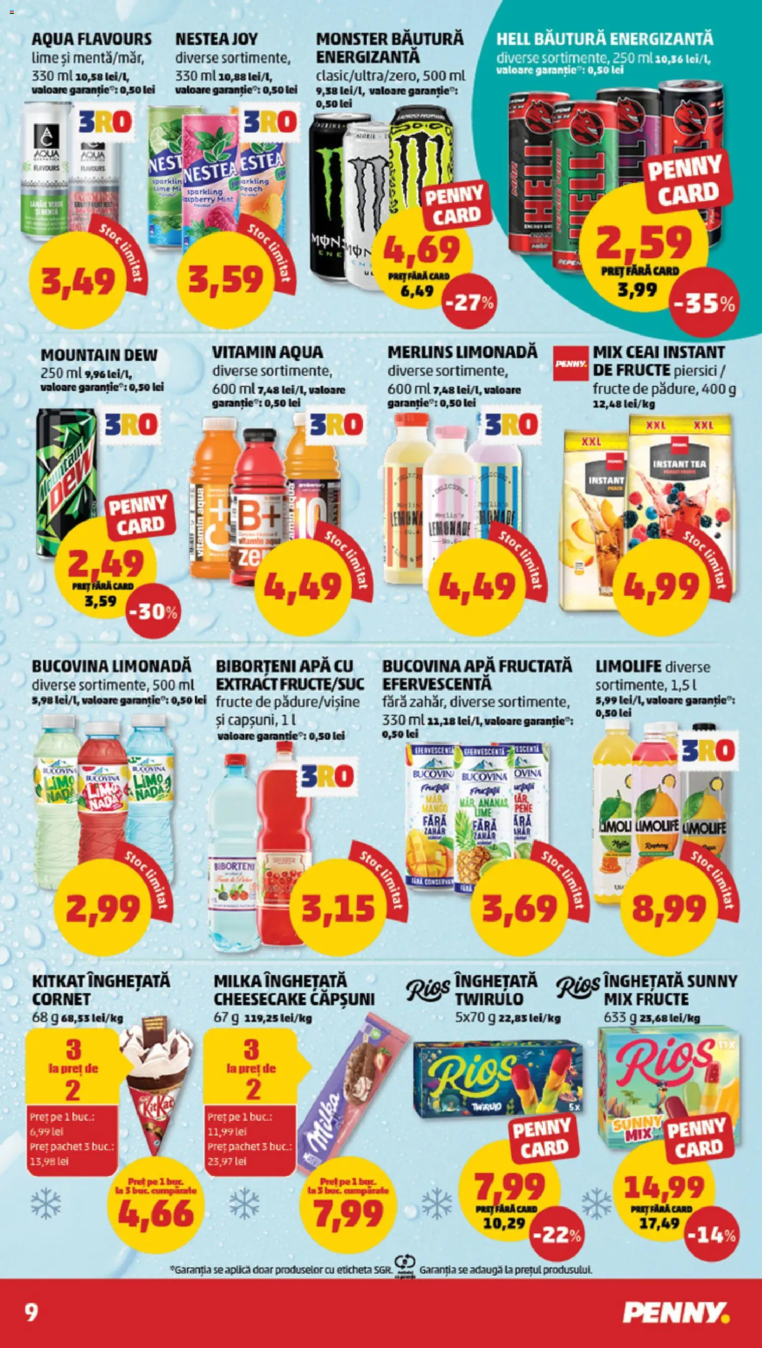 Catalog PENNY Market 15 - 20 Iulie 2026 | Pagina 9 | Produse: Lime, Ceai, Înghețată, Fructe
