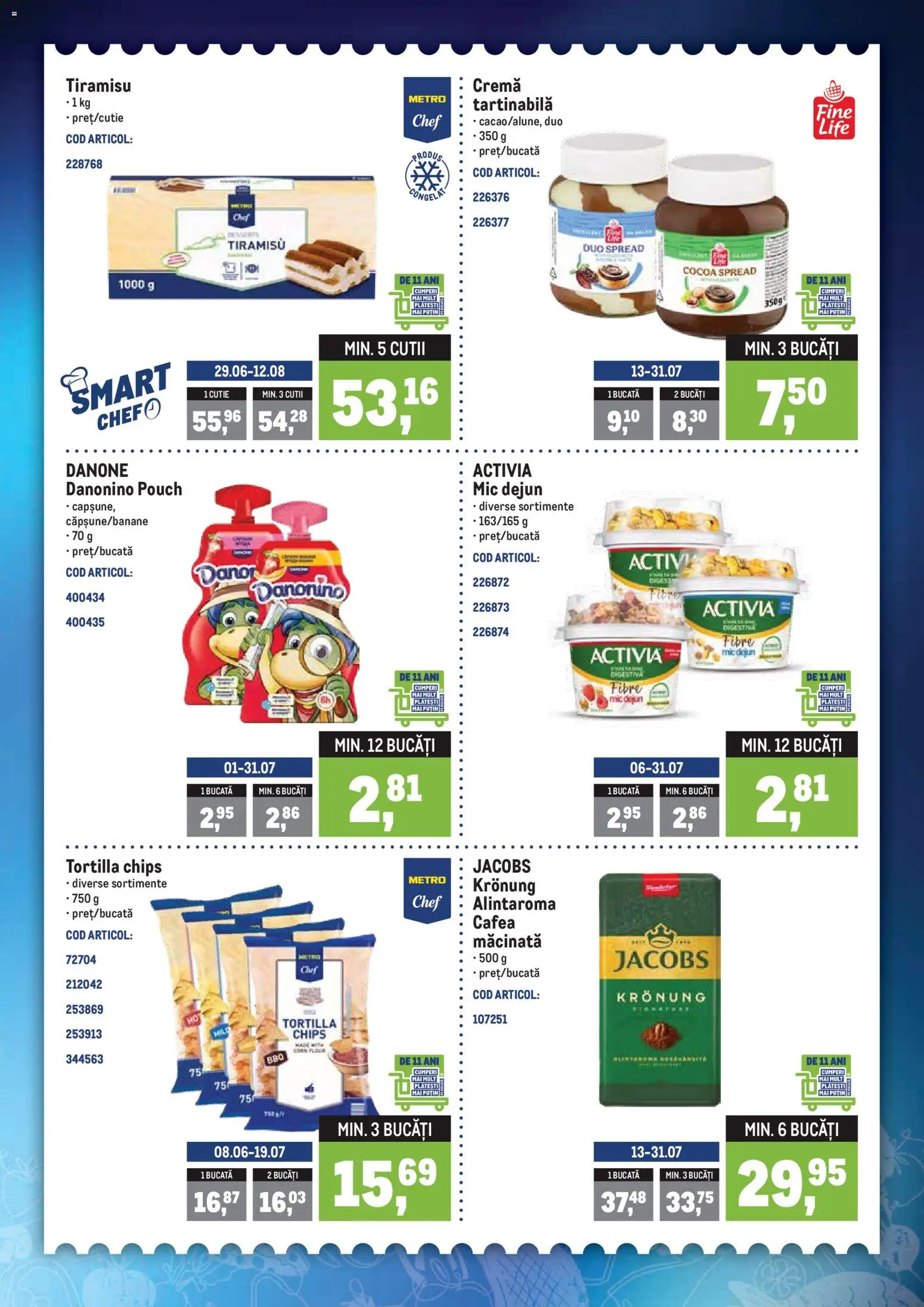 Catalog METRO 13 - 18 Iulie 2026 | Pagina 2 | Produse: Cutie, Köpek çiti, Tiramisu, Cafea