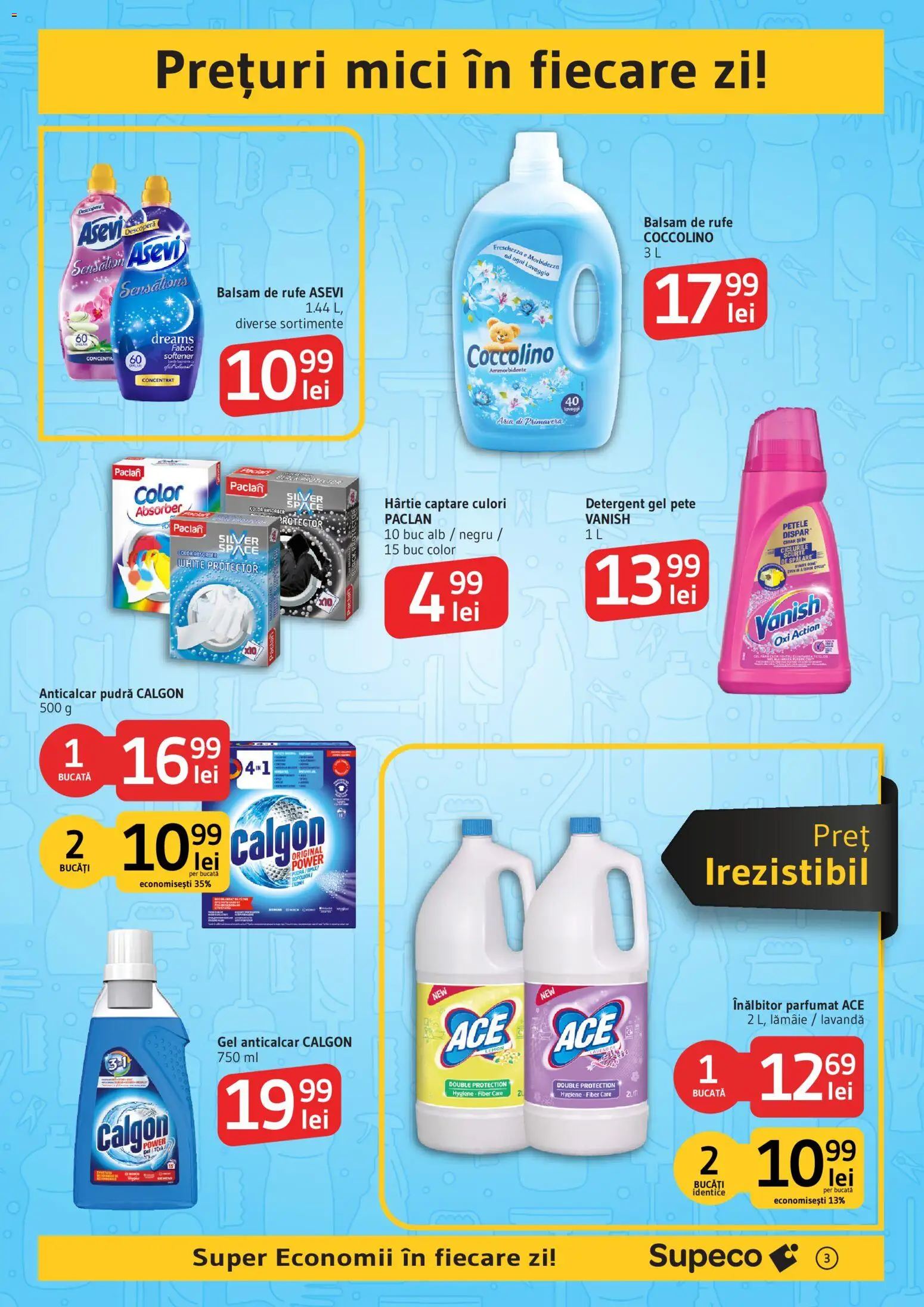 Catalog Supeco 16 Iulie - 4 August 2026 | Pagina 3 | Produse: Pudră, Önlük, Balsam, Lămâie
