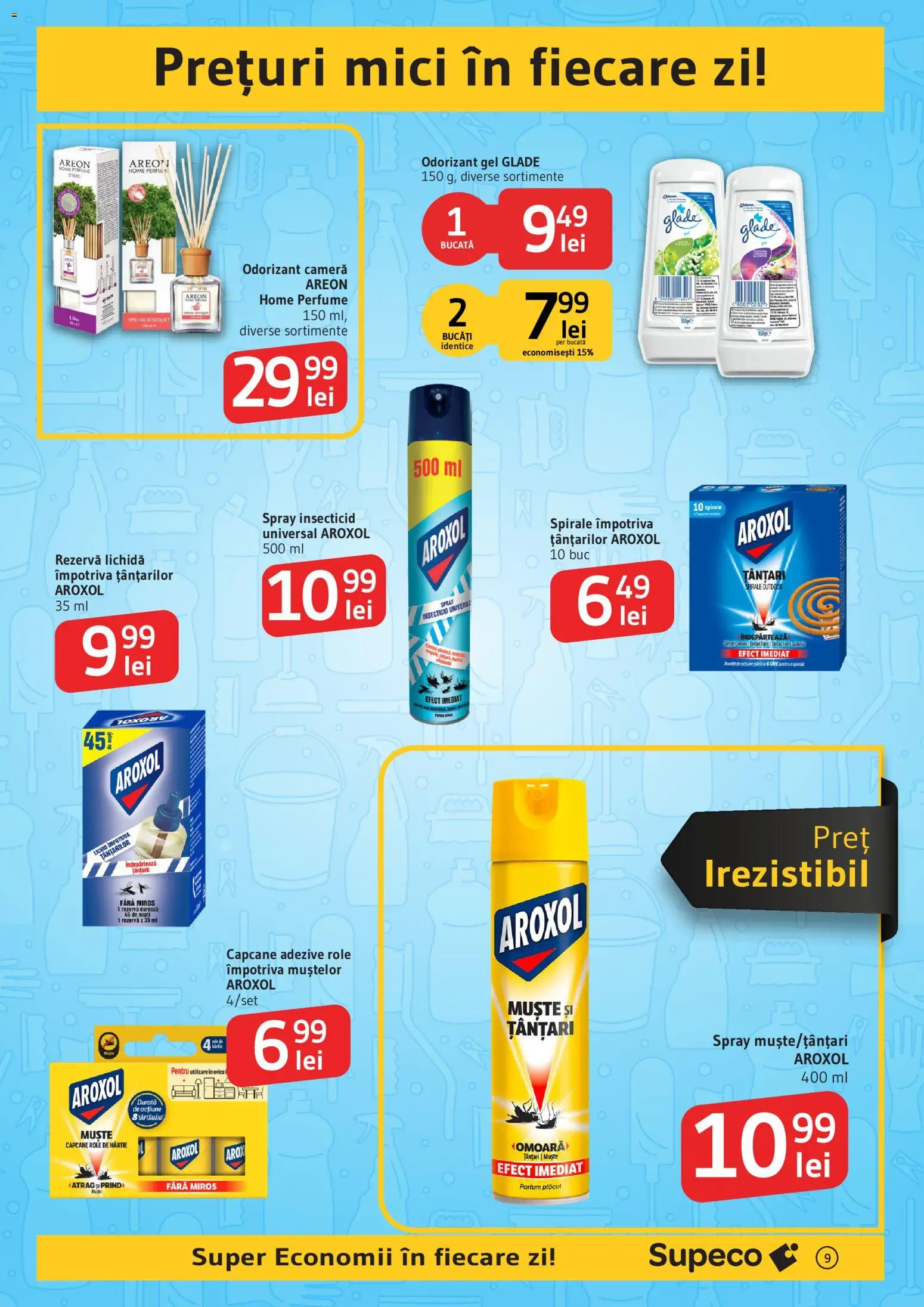Catalog Supeco 16 Iulie - 4 August 2026 | Pagina 9 | Produse: Cameră, Role, Mici, Spray insecticid