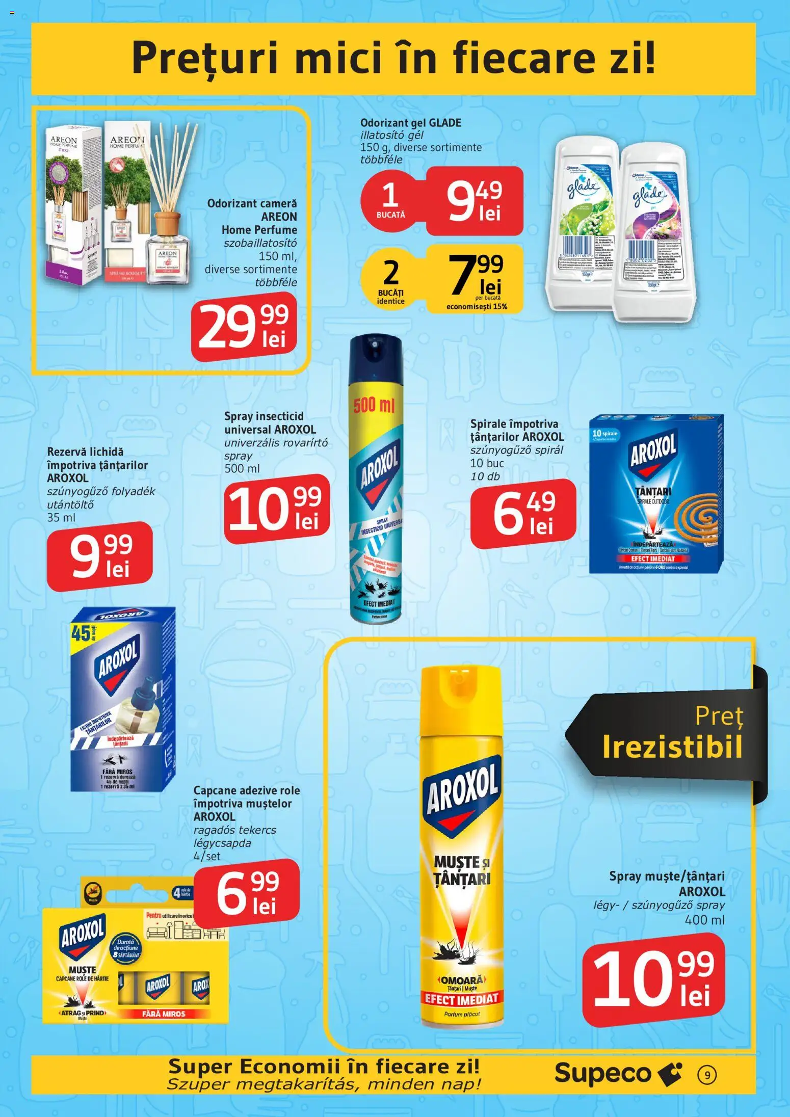 Catalog Supeco 16 Iulie - 4 August 2026 | Pagina 9 | Produse: Cameră, Role, Mici, Spray insecticid
