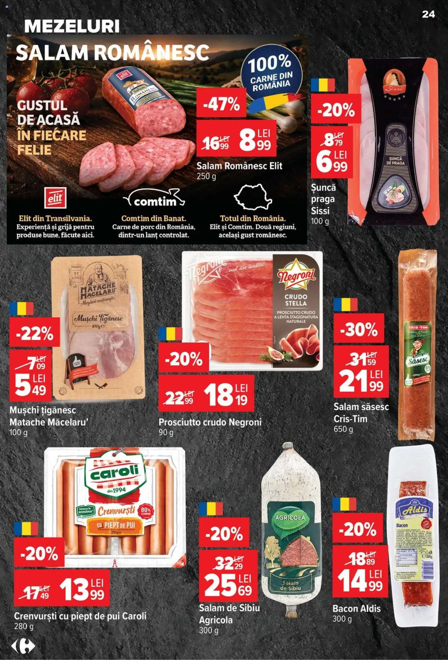 Catalog Carrefour 22 - 27 Iulie 2026 | Pagina 24 | Produse: Hacıyatmaz Kedi Oyuncağı, Bacon, Salam, Carne De Porc