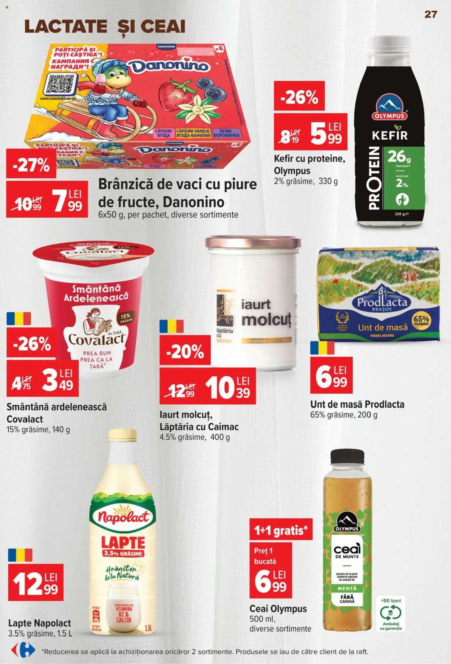 Catalog Carrefour 22 - 27 Iulie 2026 | Pagina 27 | Produse: Lapte, Iaurt, Kefir, Căpșuni