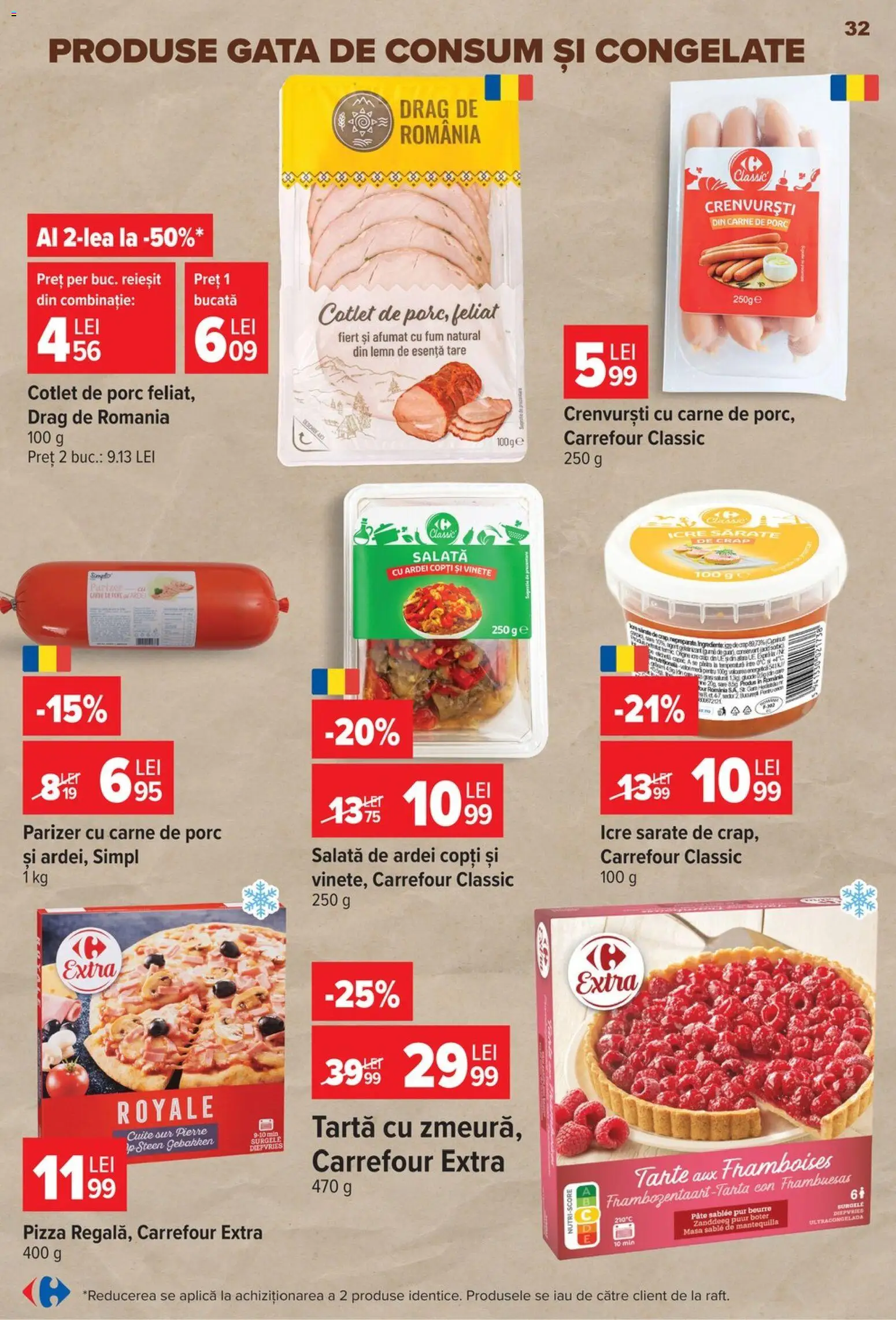 Catalog Carrefour 22 - 27 Iulie 2026 | Pagina 32 | Produse: Masă, Pate, Crenvurști, Parizer