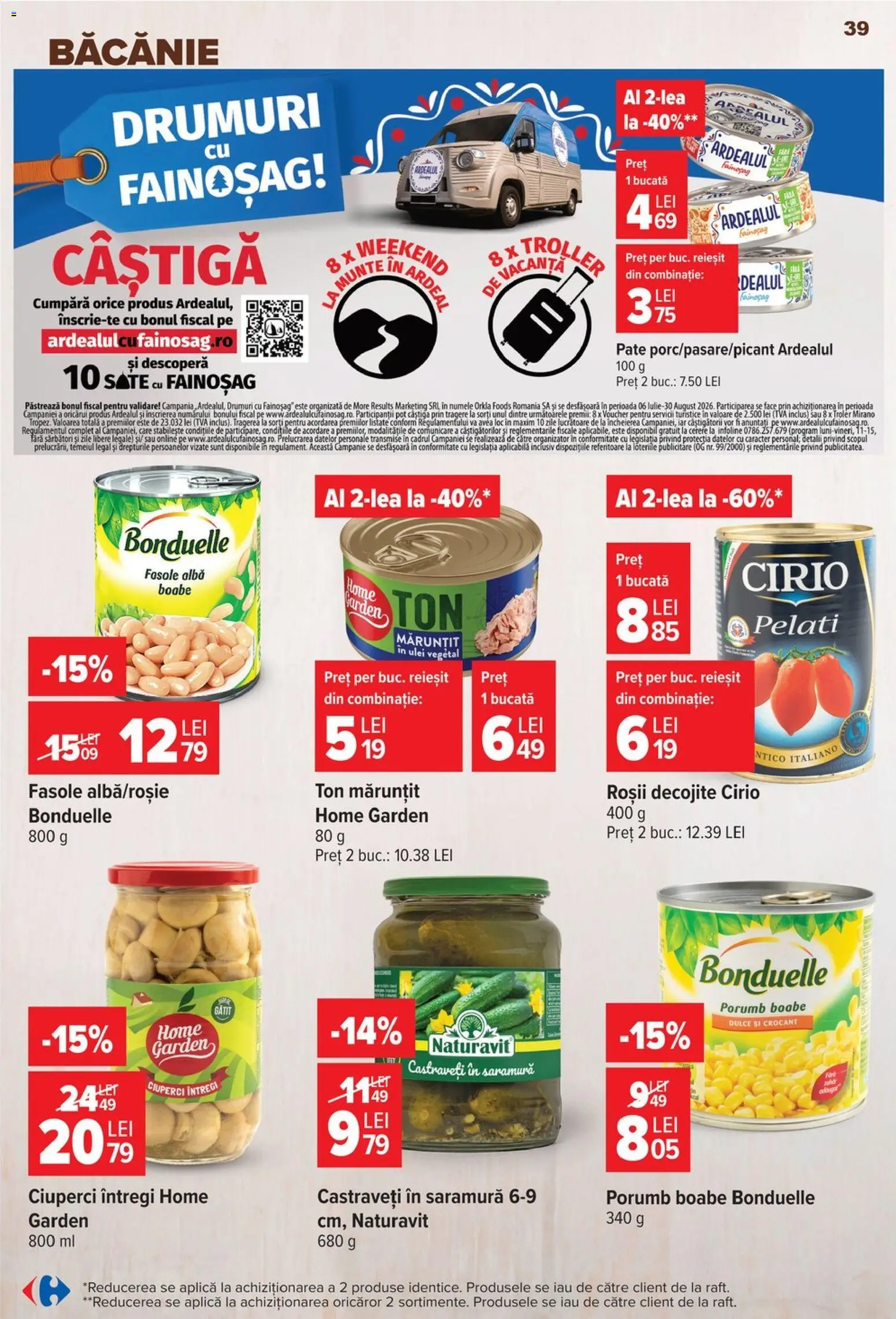 Catalog Carrefour 22 - 27 Iulie 2026 | Pagina 39 | Produse: Pate, Roșii, Castraveți, Porumb