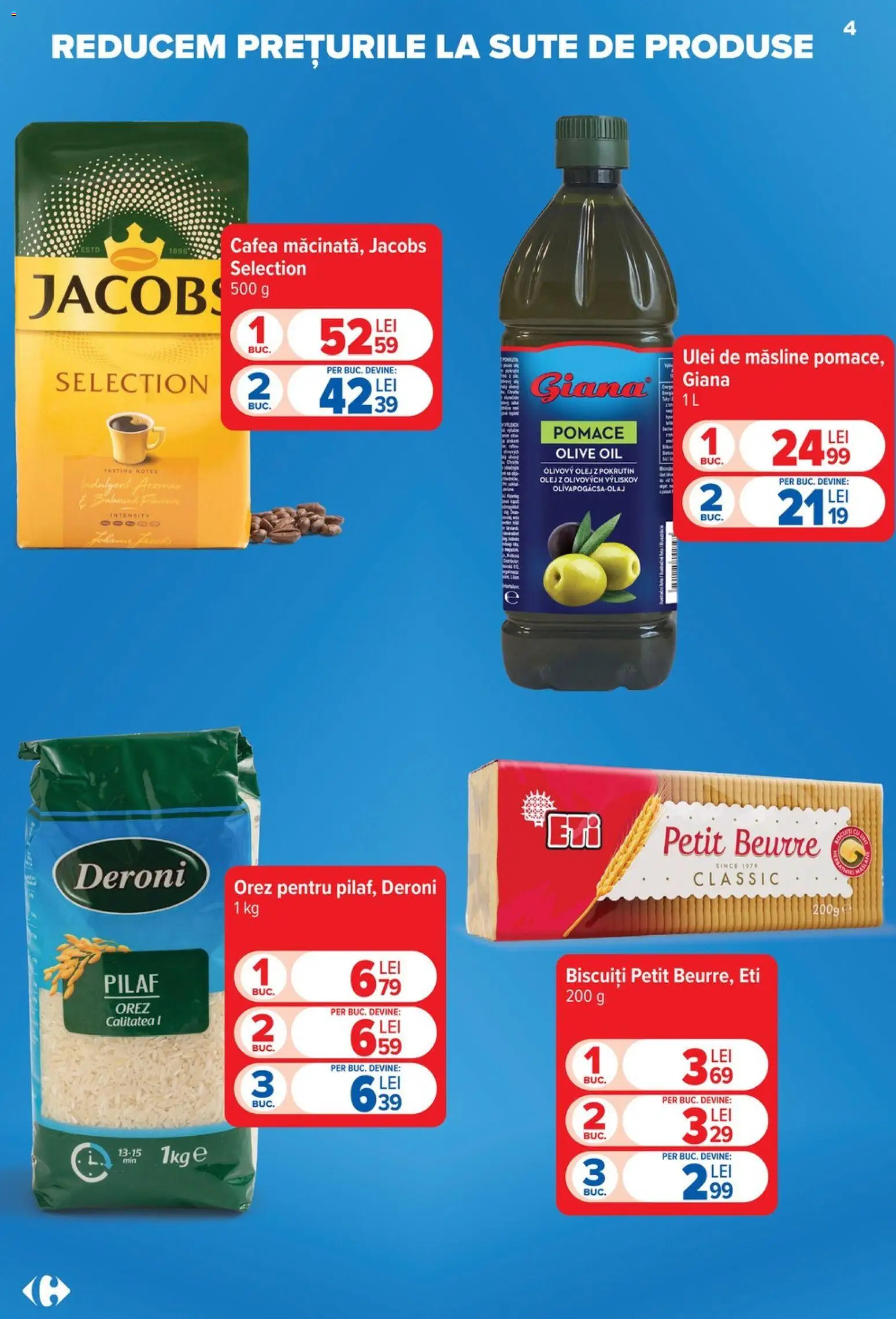 Catalog Carrefour 22 - 27 Iulie 2026 | Pagina 4 | Produse: Köpek çiti, Cafea, Orez, Biscuiți