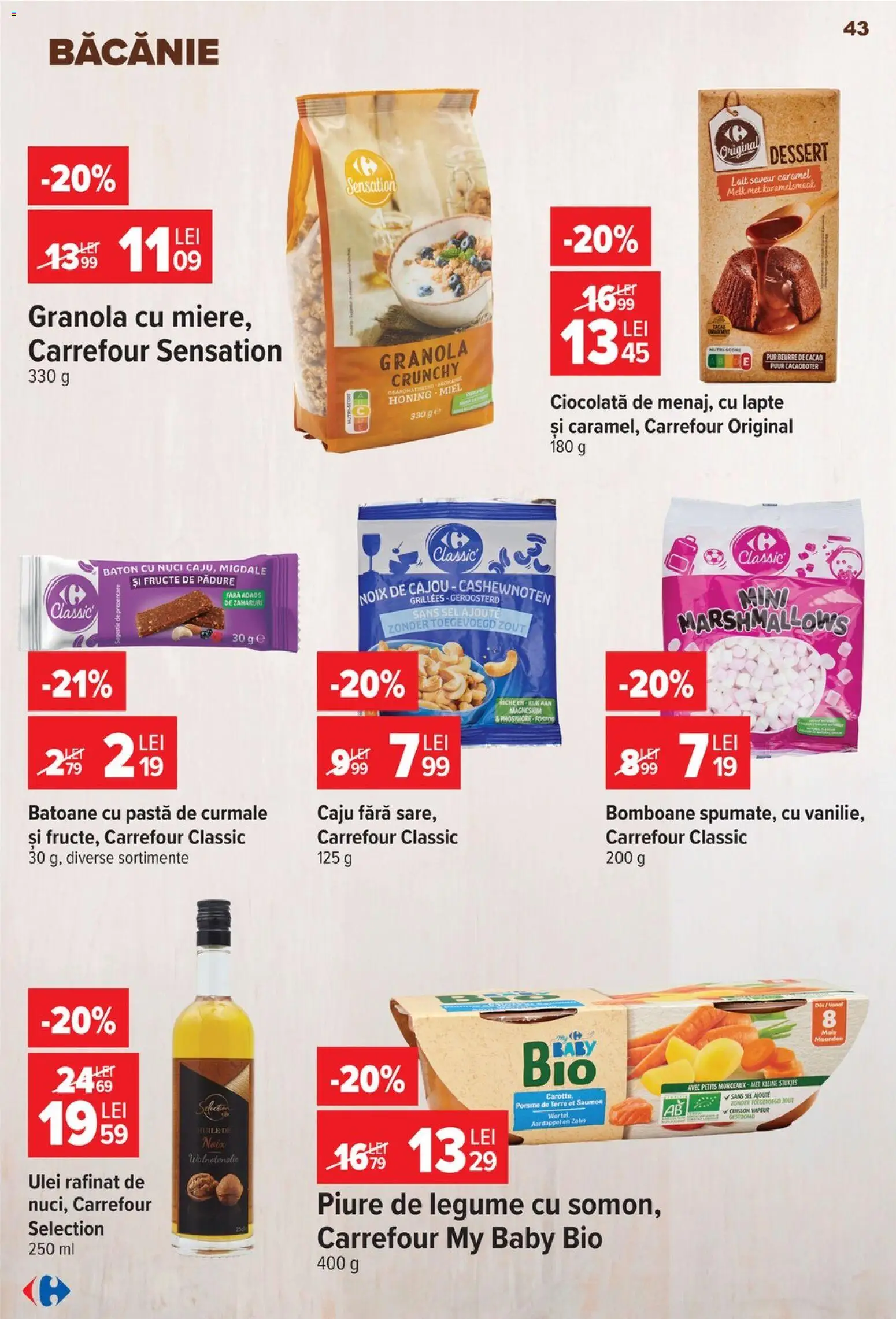 Catalog Carrefour 22 - 27 Iulie 2026 | Pagina 43 | Produse: Lapte, Ulei, Nuci, Fructe