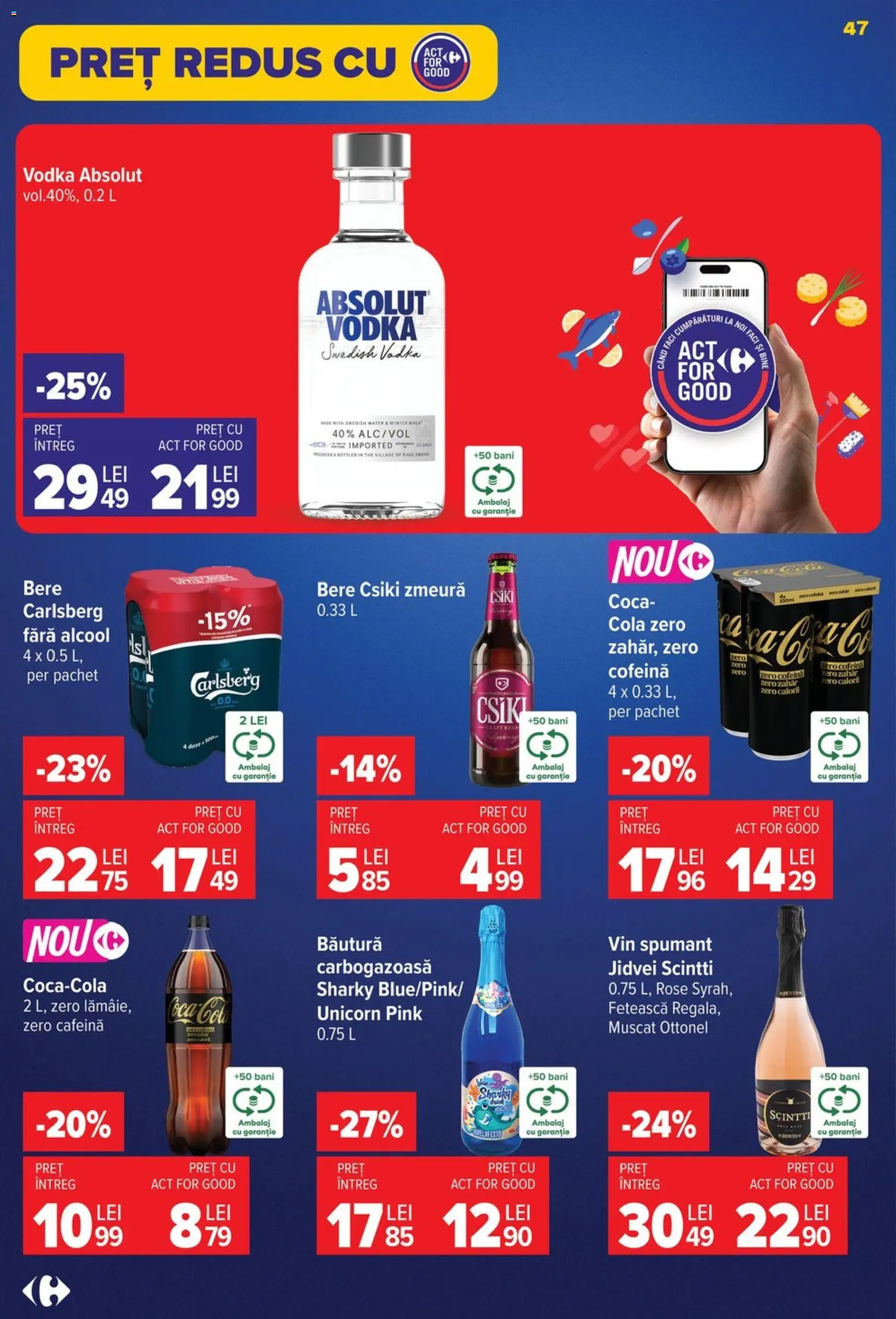 Catalog Carrefour 22 - 27 Iulie 2026 | Pagina 47 | Produse: Amerikan servis, Vin, Bere, Zahăr