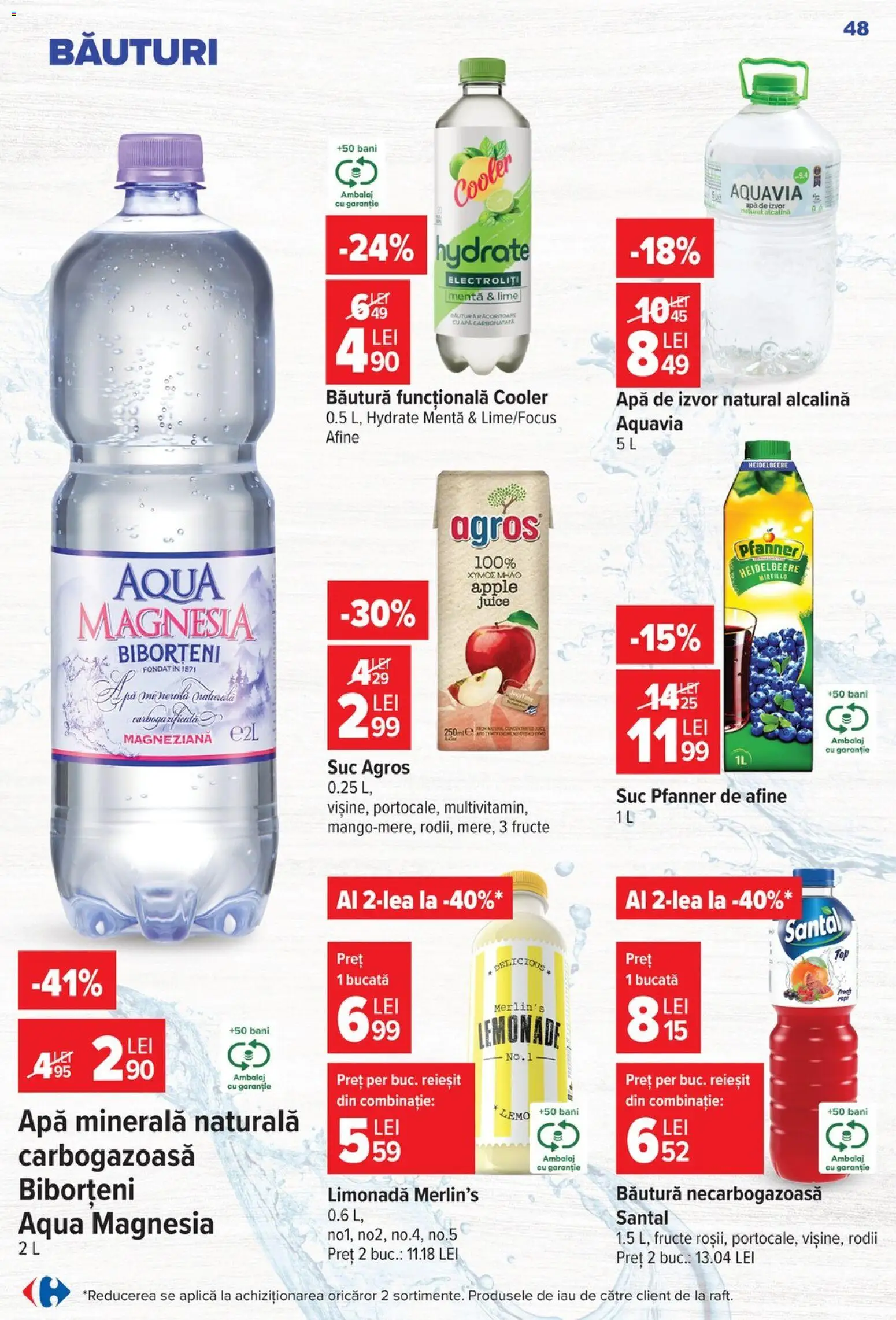 Catalog Carrefour 22 - 27 Iulie 2026 | Pagina 48 | Produse: Lime, Afine, Yazı tahtası kalemi, Apă
