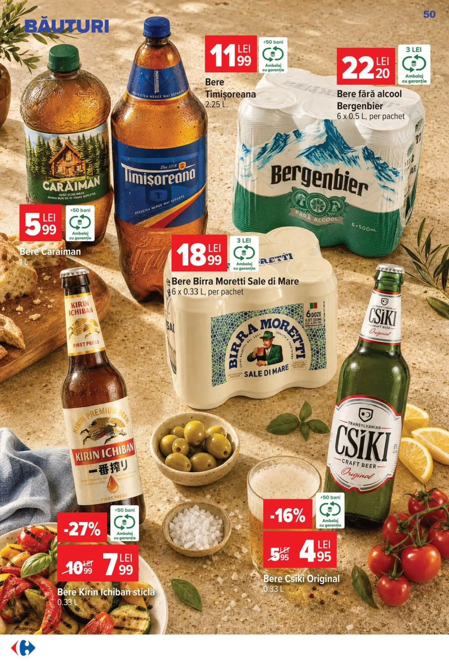 Catalog Carrefour 22 - 27 Iulie 2026 | Pagina 50 | Produse: Bere, Plastik Kulübe