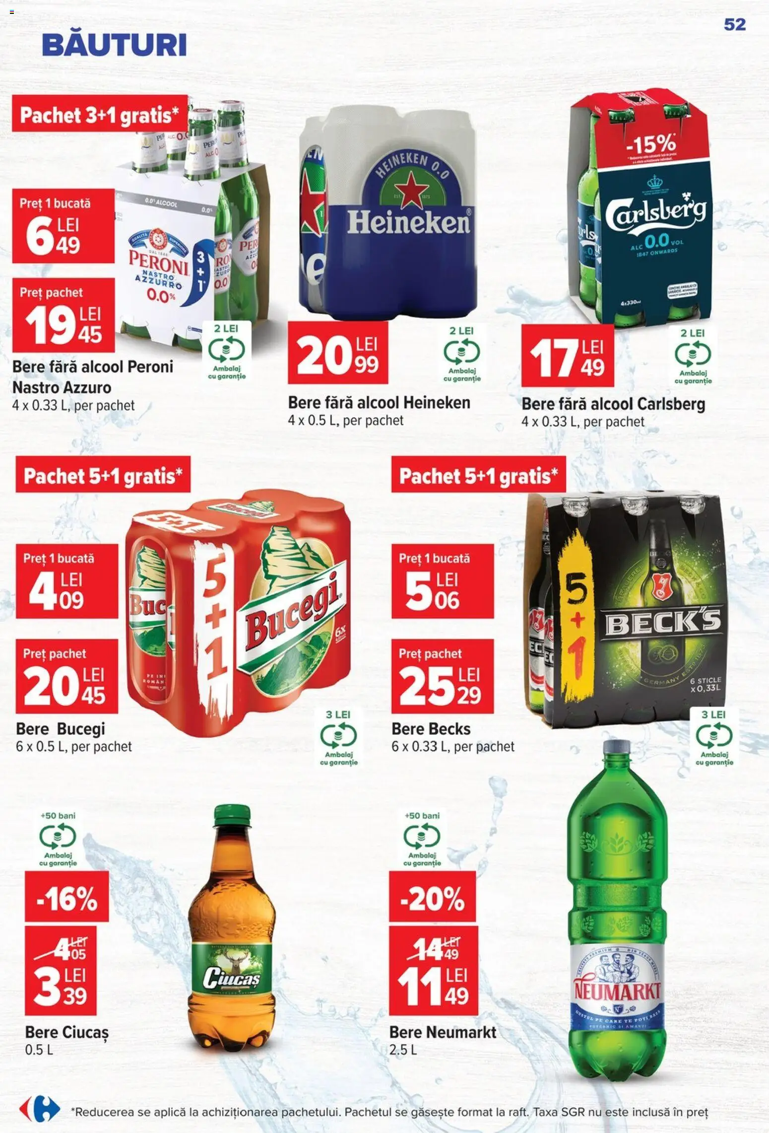 Catalog Carrefour 22 - 27 Iulie 2026 | Pagina 52 | Produse: Bere