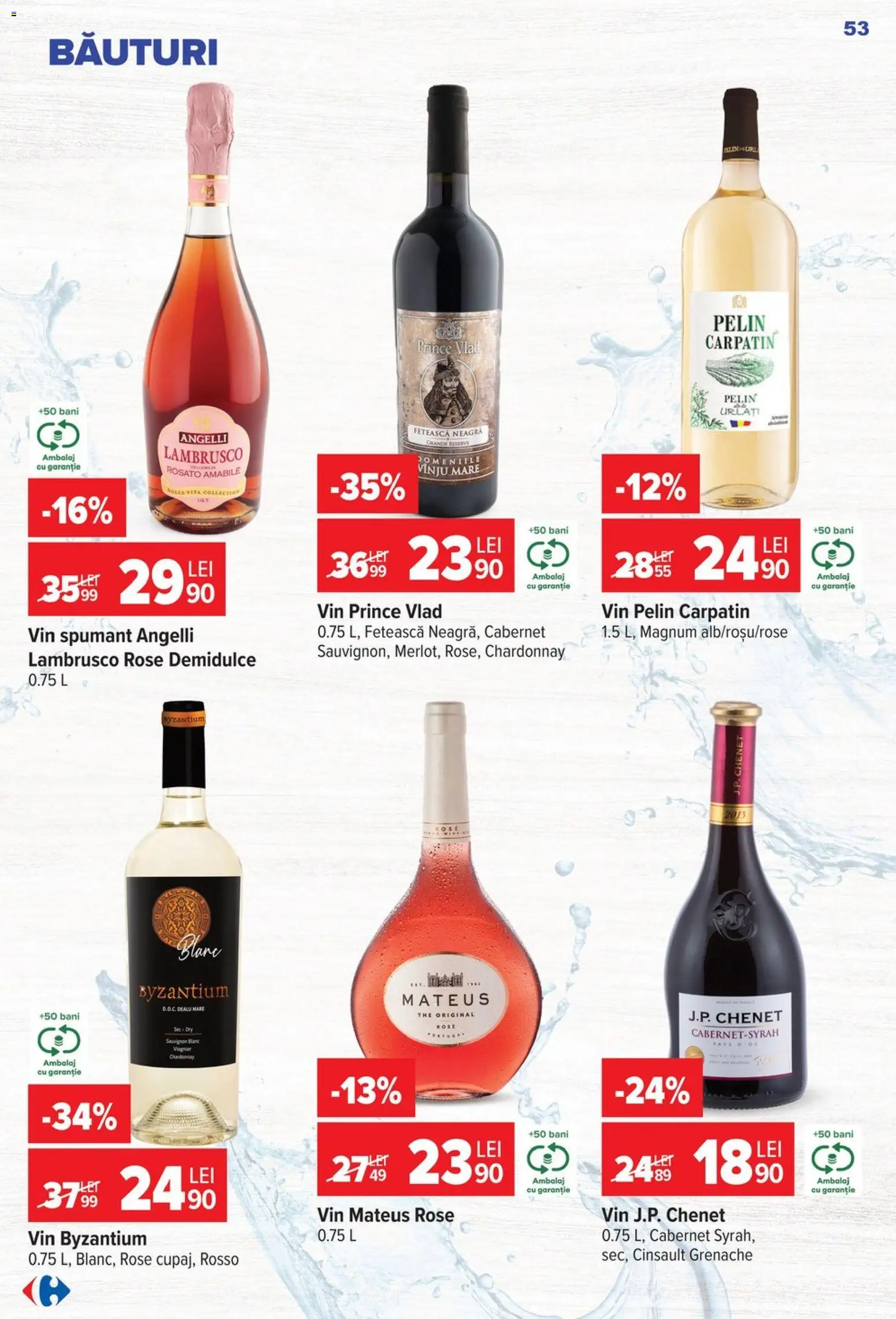 Catalog Carrefour 22 - 27 Iulie 2026 | Pagina 53 | Produse: Vin