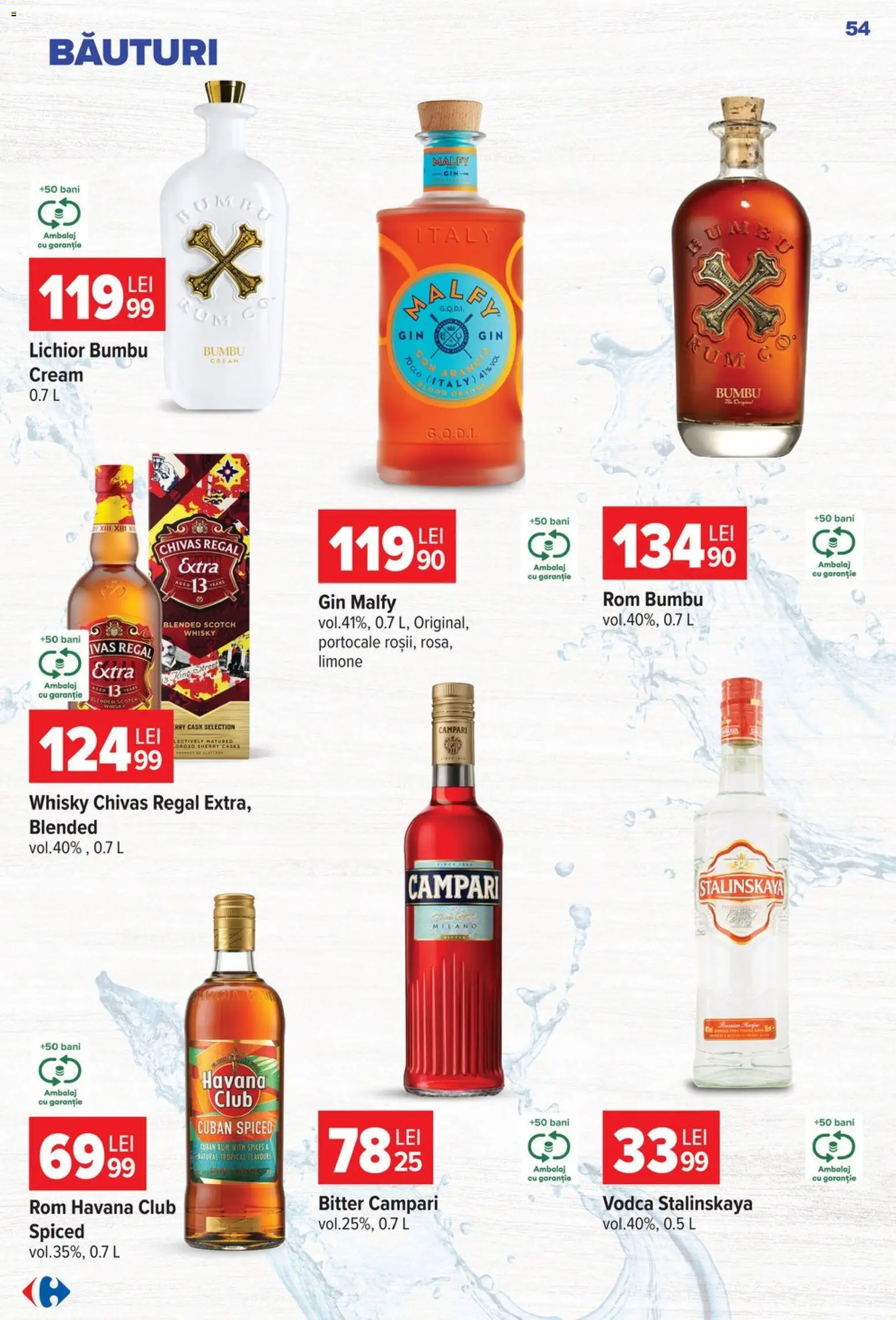 Catalog Carrefour 22 - 27 Iulie 2026 | Pagina 54 | Produse: Su ısıtıcı, Lichior, Klementiinit, Rom