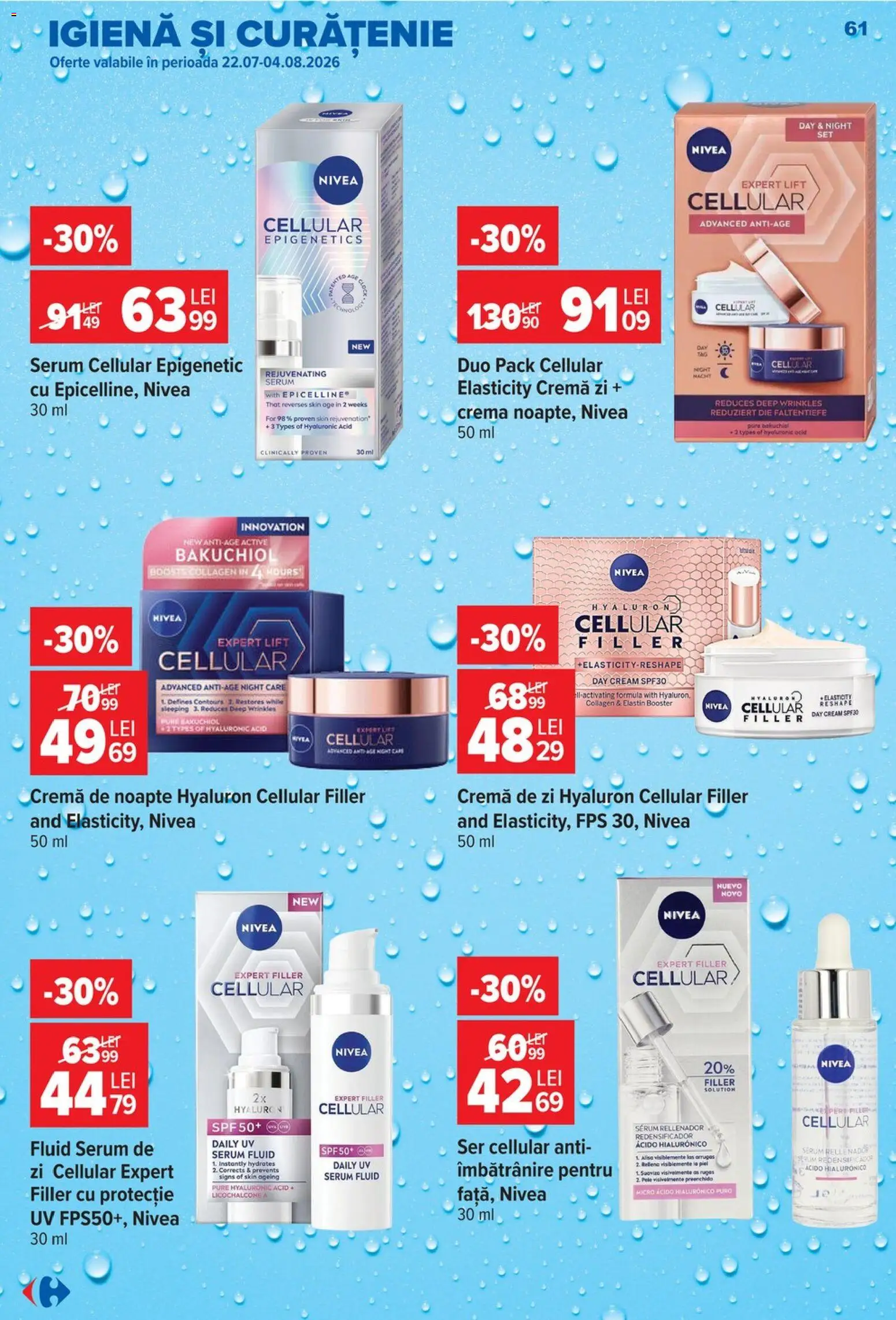 Catalog Carrefour 22 - 27 Iulie 2026 | Pagina 61 | Produse: Serum, Cremă de zi, Cremă de noapte, Cremă