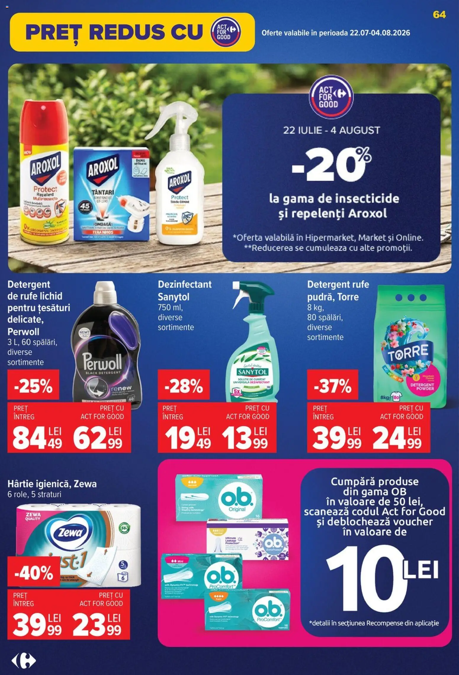Catalog Carrefour 22 - 27 Iulie 2026 | Pagina 64 | Produse: Detergent
