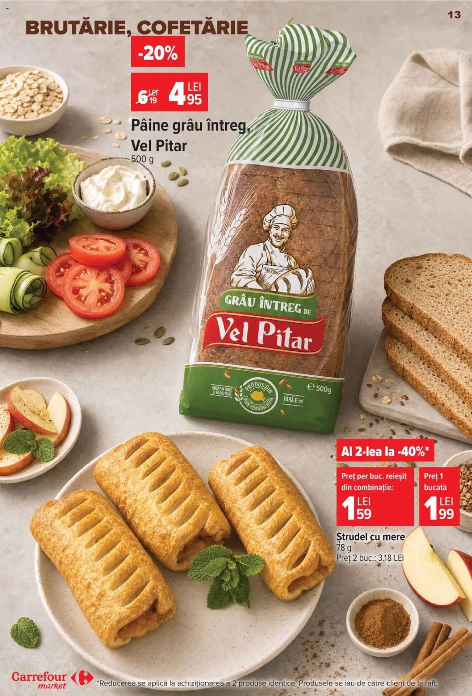 Catalog Carrefour 22 - 27 Iulie 2026 | Pagina 13 | Produse: Masaüstü kılıfı, Ștrudel, Pâine, Mere