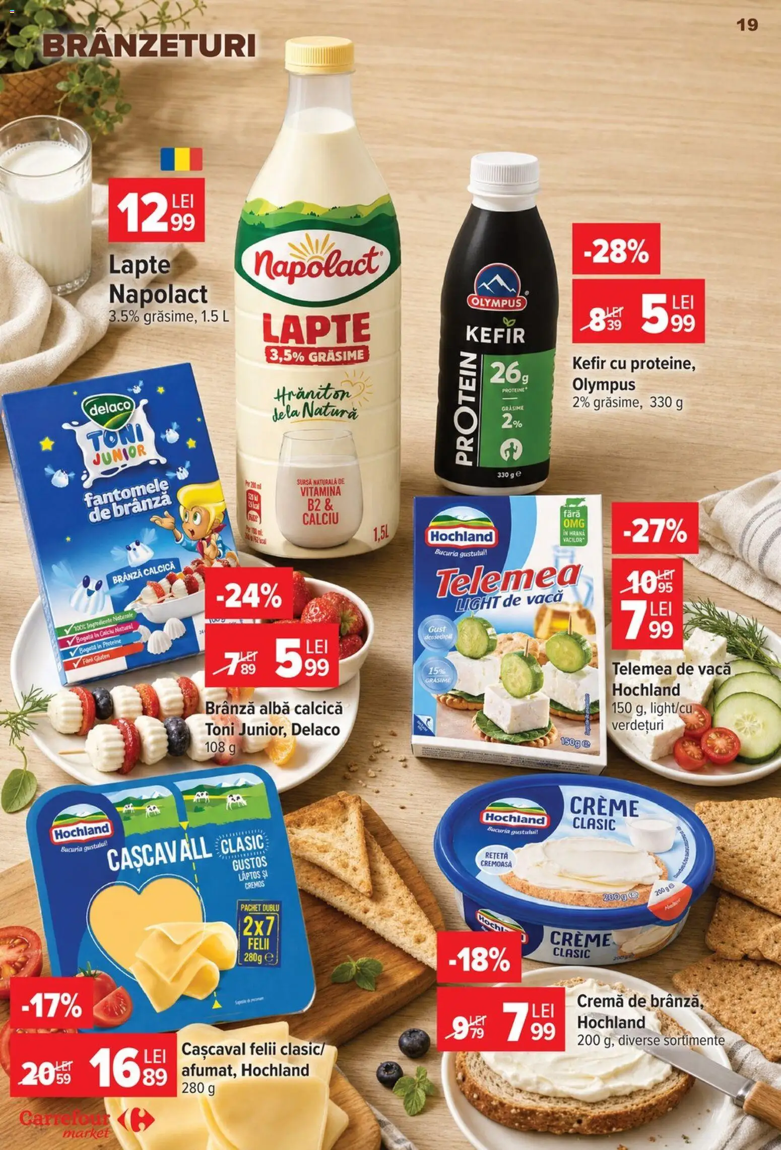 Catalog Carrefour 22 - 27 Iulie 2026 | Pagina 19 | Produse: Light Kedi Konservesi, Cașcaval, Lapte, Brânză
