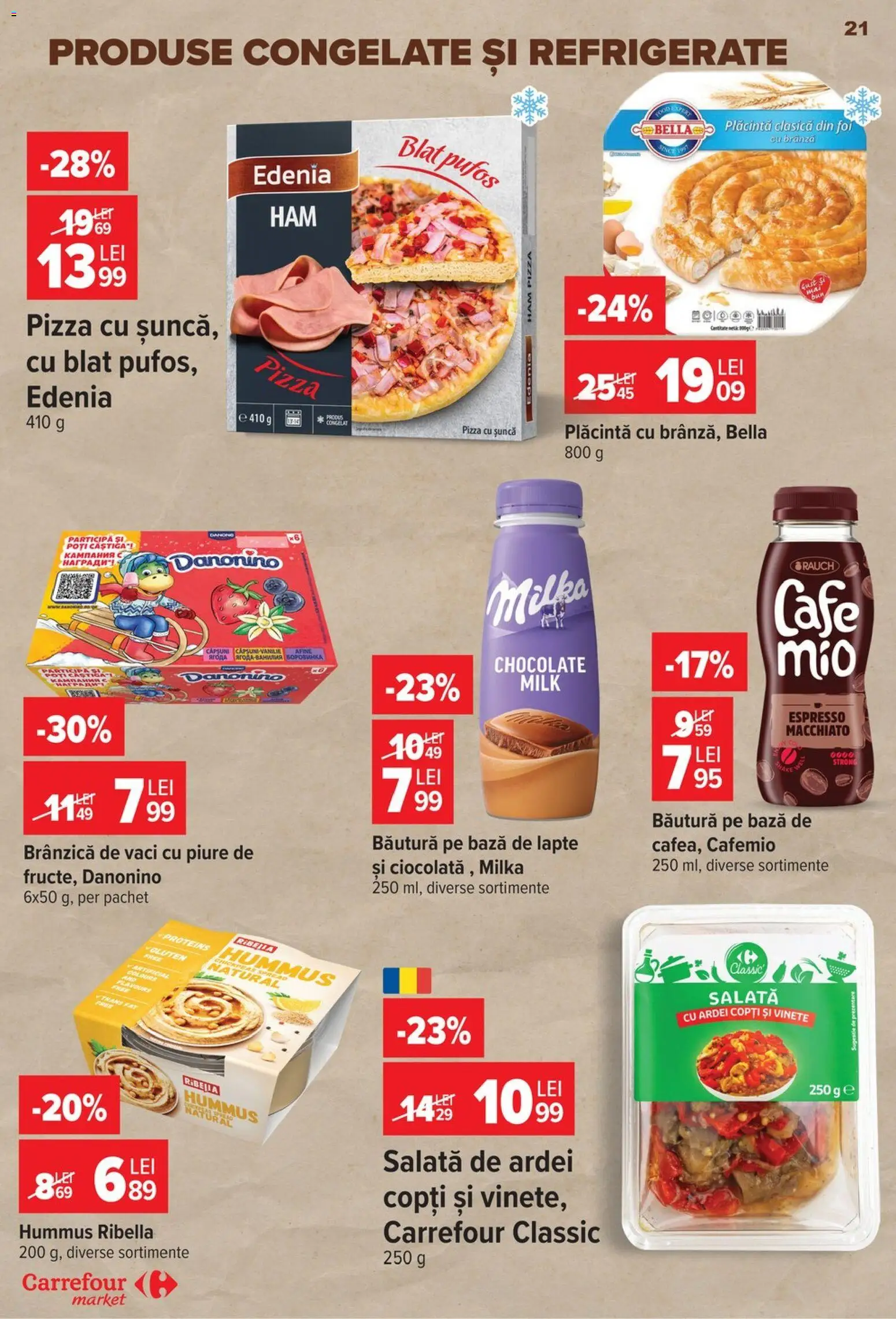 Catalog Carrefour 22 - 27 Iulie 2026 | Pagina 21 | Produse: Ardei, Brânză, Șuncă, Pizza
