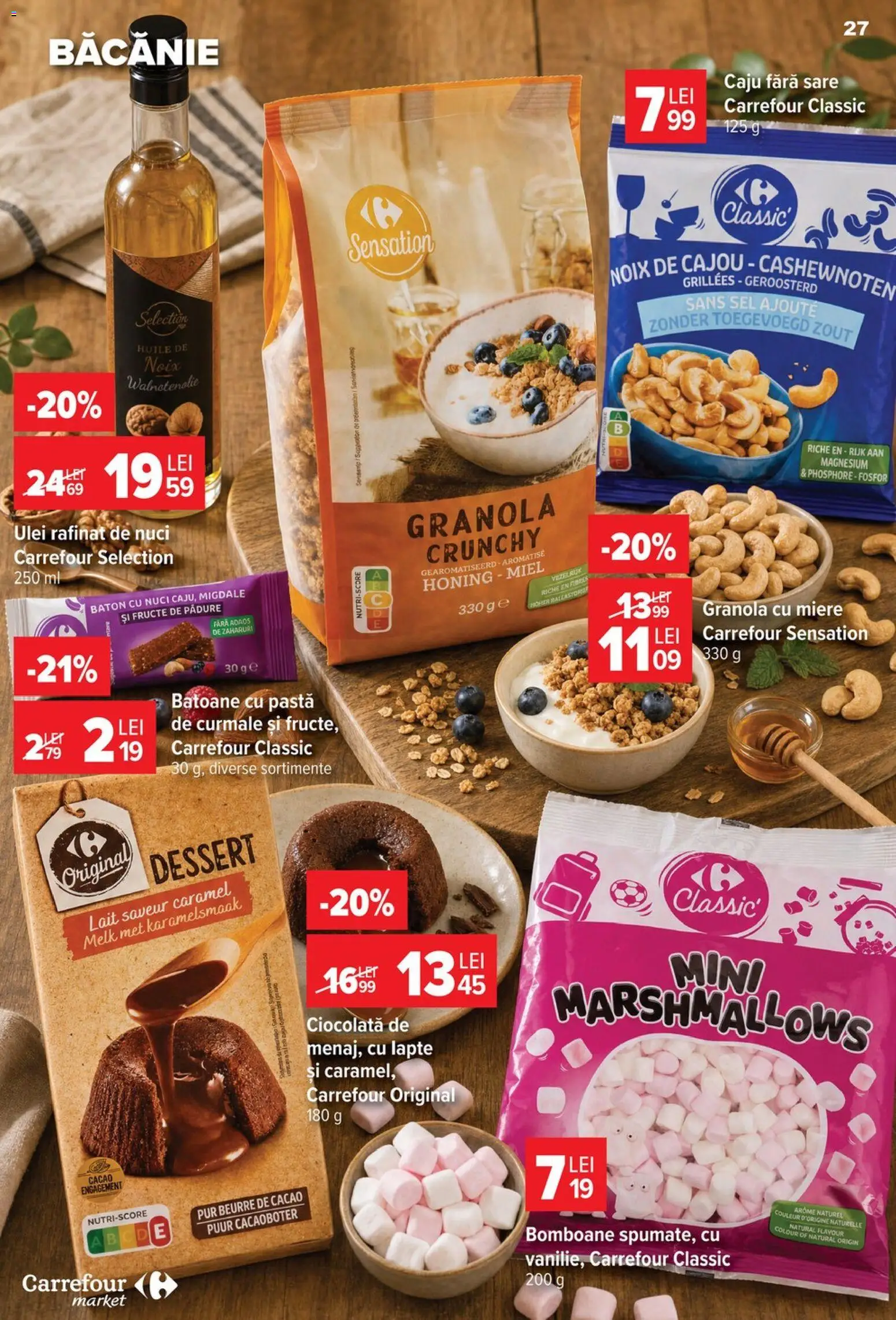 Catalog Carrefour 22 - 27 Iulie 2026 | Pagina 27 | Produse: Ulei, Ciocolată, Caju, Cacao