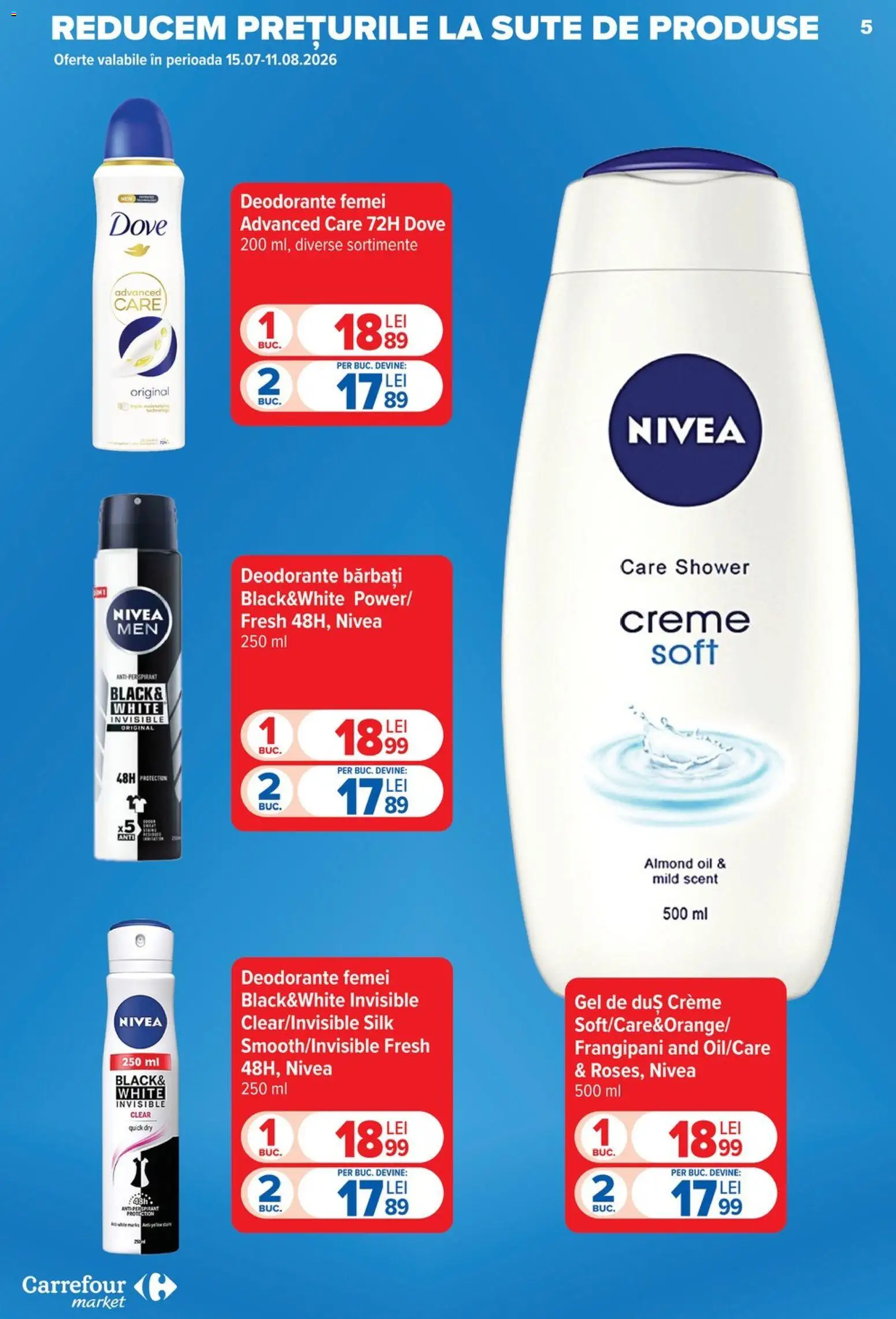Catalog Carrefour 22 - 27 Iulie 2026 | Pagina 5 | Produse: Antiperspirant