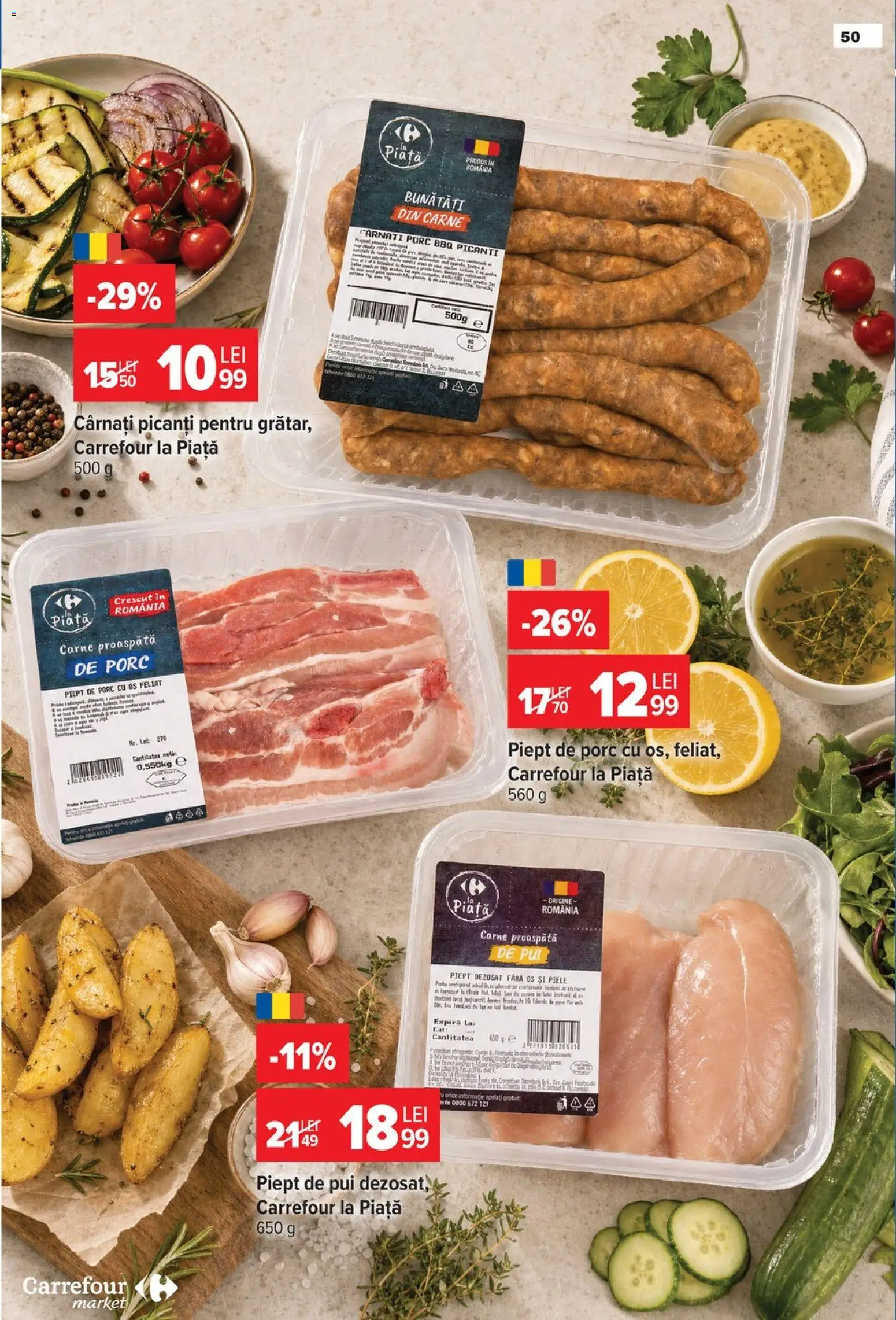 Catalog Carrefour 22 - 27 Iulie 2026 | Pagina 50 | Produse: Hacıyatmaz Kedi Oyuncağı, Cârnați
