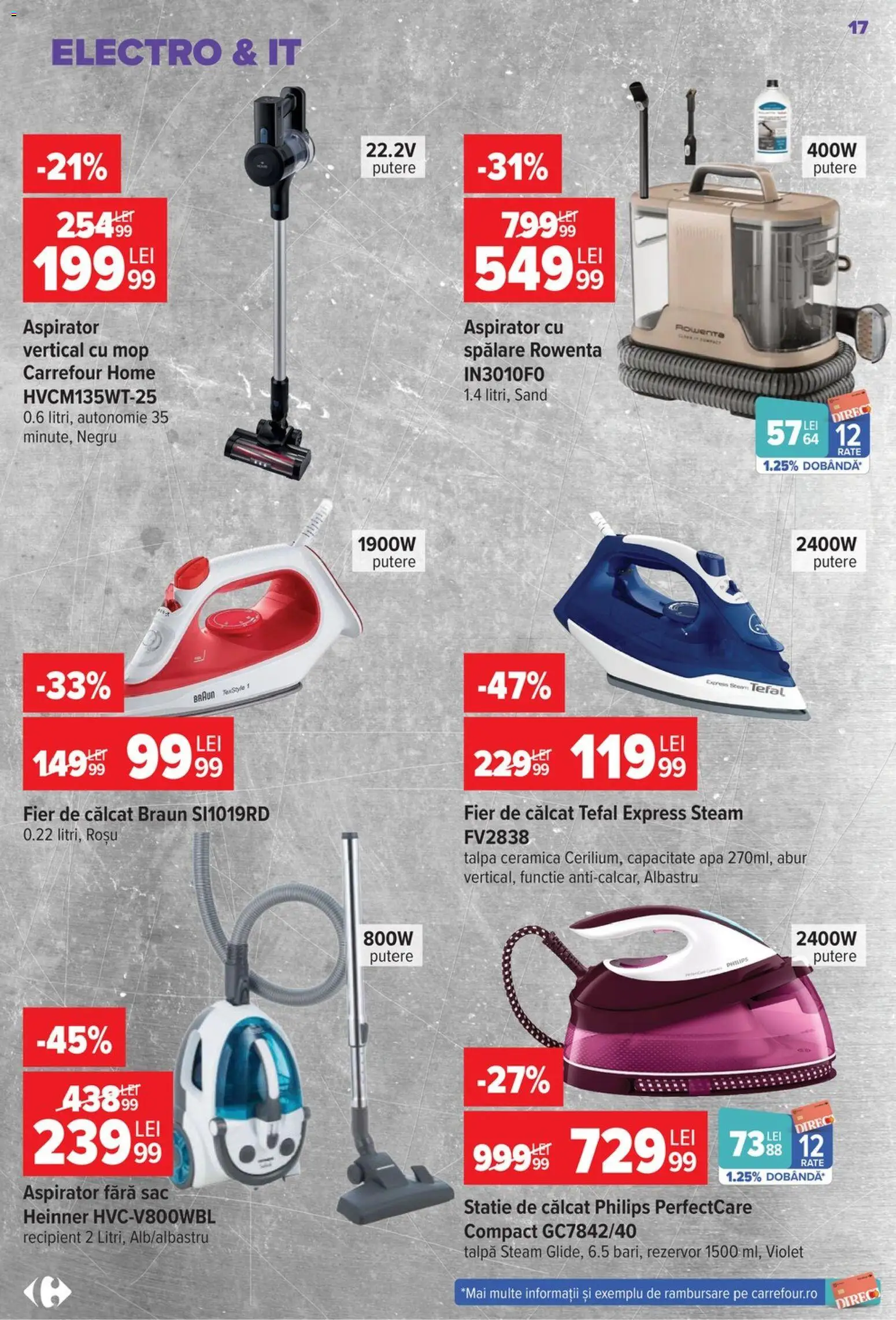 Catalog Carrefour 22 Iulie - 3 August 2026 | Pagina 17 | Produse: Enginar, Aspirator, Mop, Apă