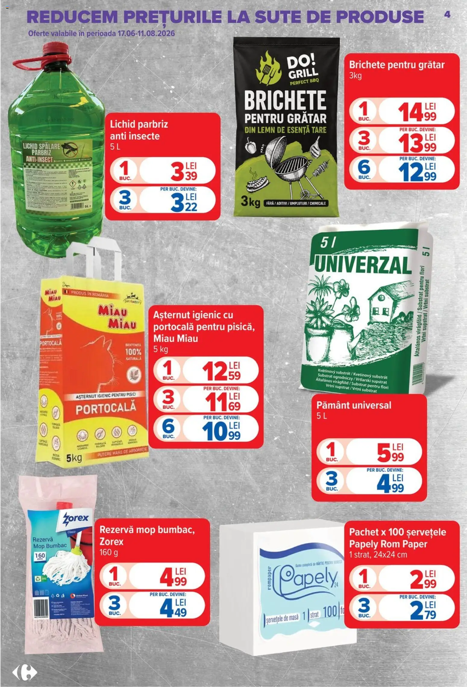 Catalog Carrefour 22 Iulie - 3 August 2026 | Pagina 4 | Produse: Mop, Grătar, Rom, Soğanlar