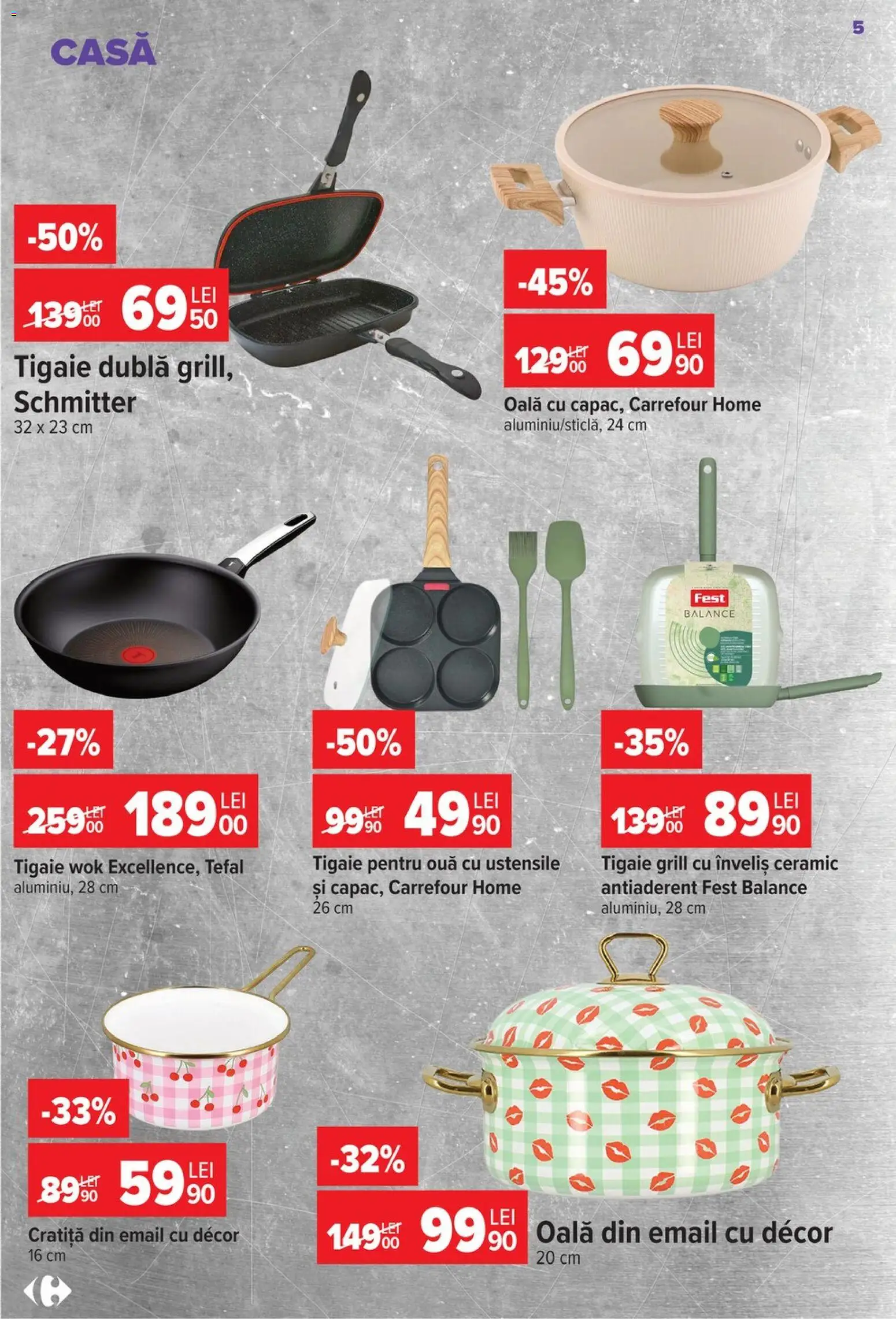 Catalog Carrefour 22 Iulie - 3 August 2026 | Pagina 5 | Produse: Cratiță, Grill, Oală, Ouă