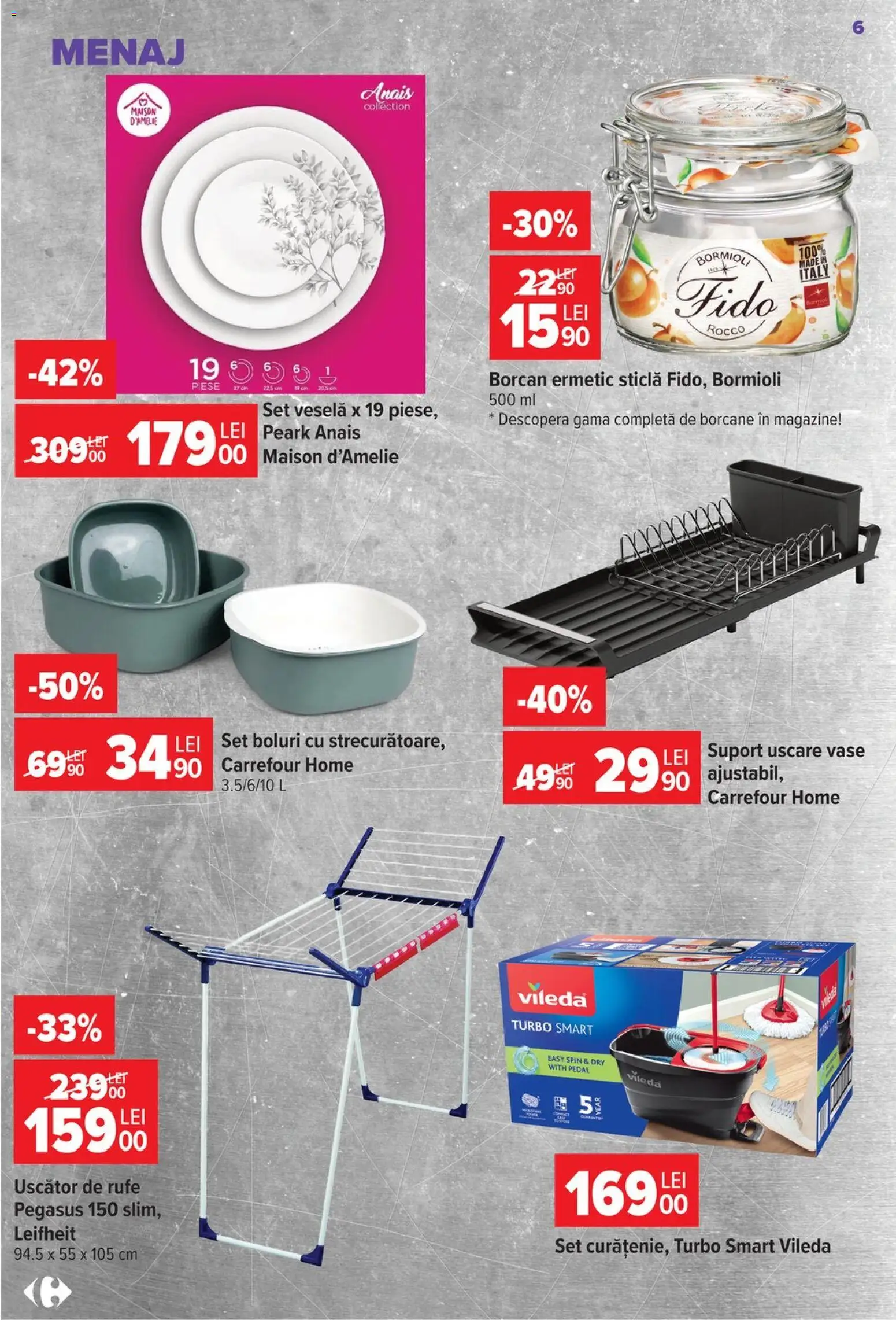 Catalog Carrefour 22 Iulie - 3 August 2026 | Pagina 6 | Produse: Uscător, Borcan, Dağ çileği