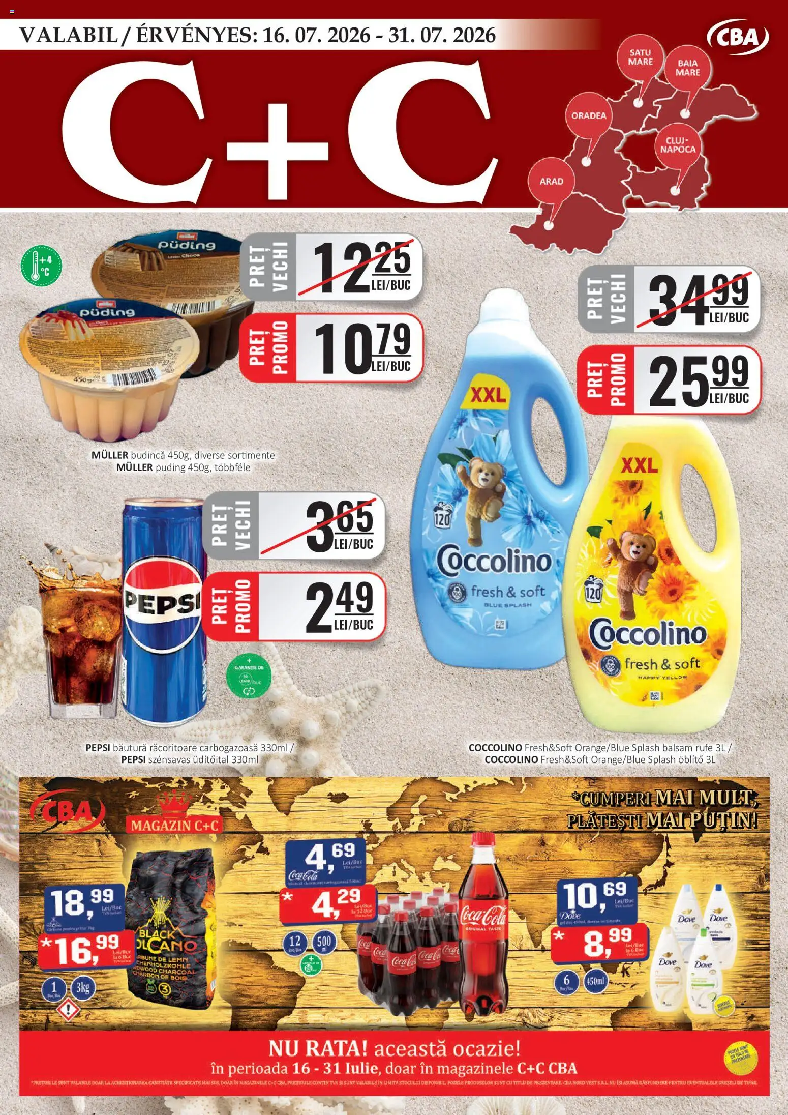 Catalog CBA 16 - 30 Iulie 2026 | Pagina 1 | Produse: Rață, Amerikan servis, Balsam