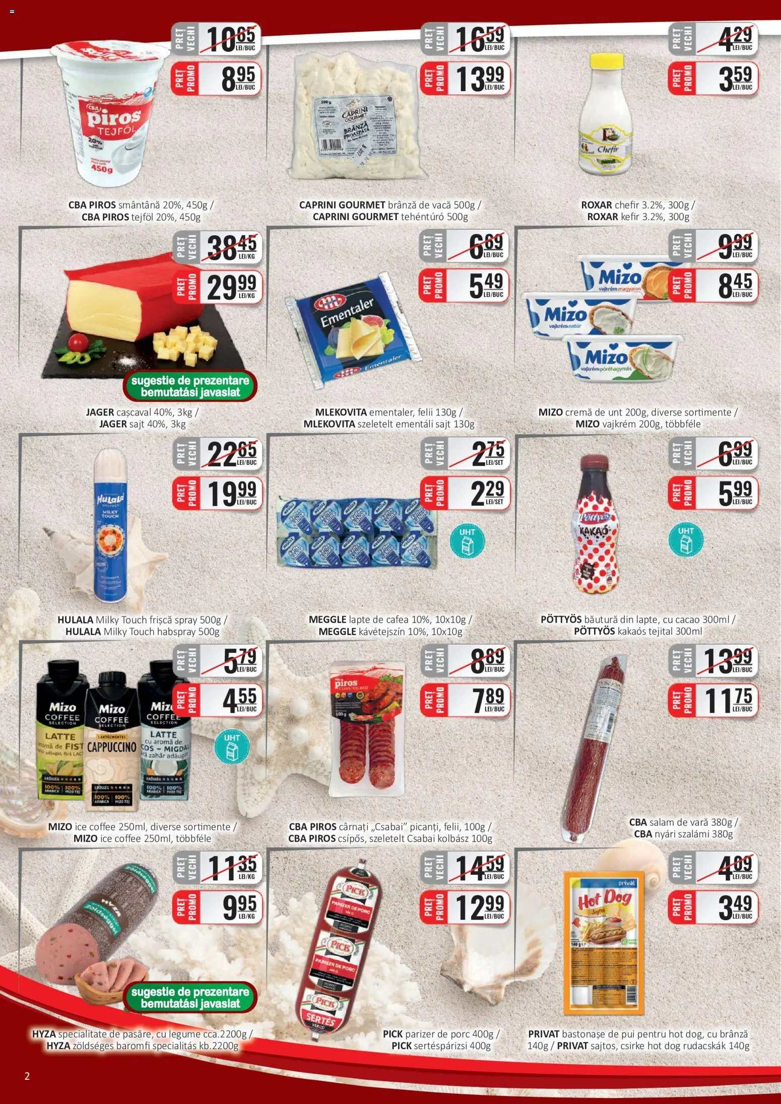 Catalog CBA 16 - 30 Iulie 2026 | Pagina 2 | Produse: Lapte, Brânză, Parizer, Cacao