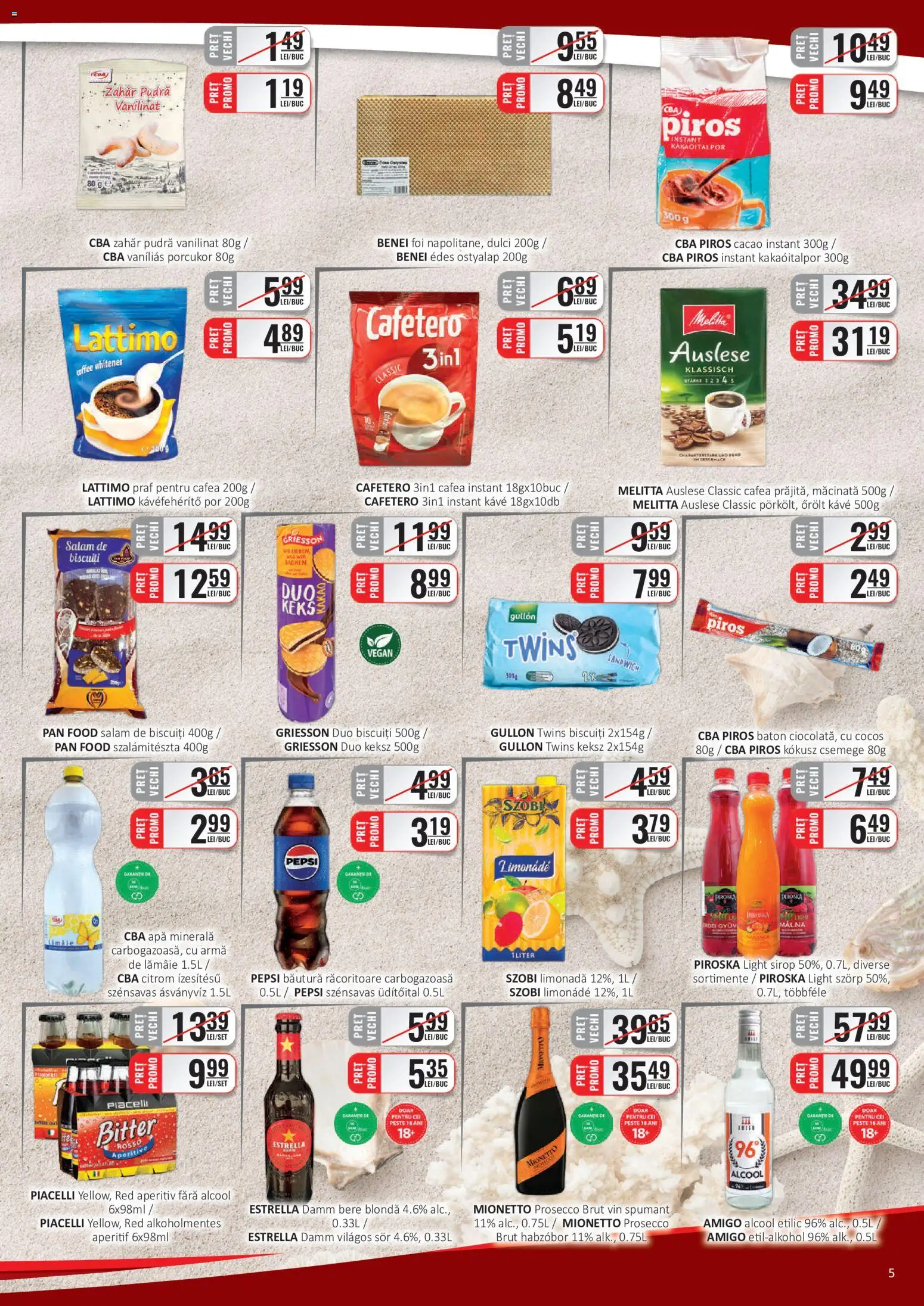 Catalog CBA 16 - 30 Iulie 2026 | Pagina 5 | Produse: Sıcak su torbası, Vin, Sirop, Apă