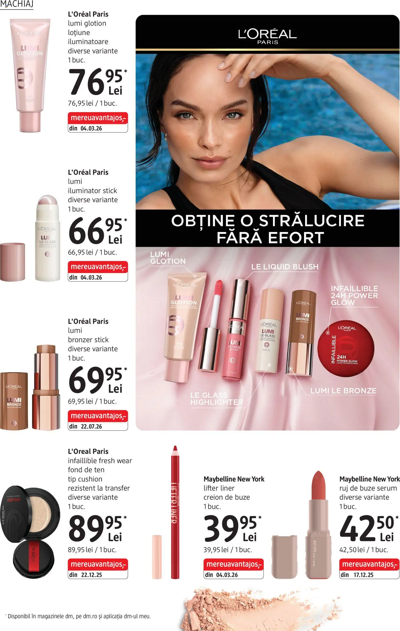 Catalog DM Drogerie Markt 23 Iulie - 24 August 2026 | Pagina 10 | Produse: Fond de ten, Serum, Blush, Iluminator
