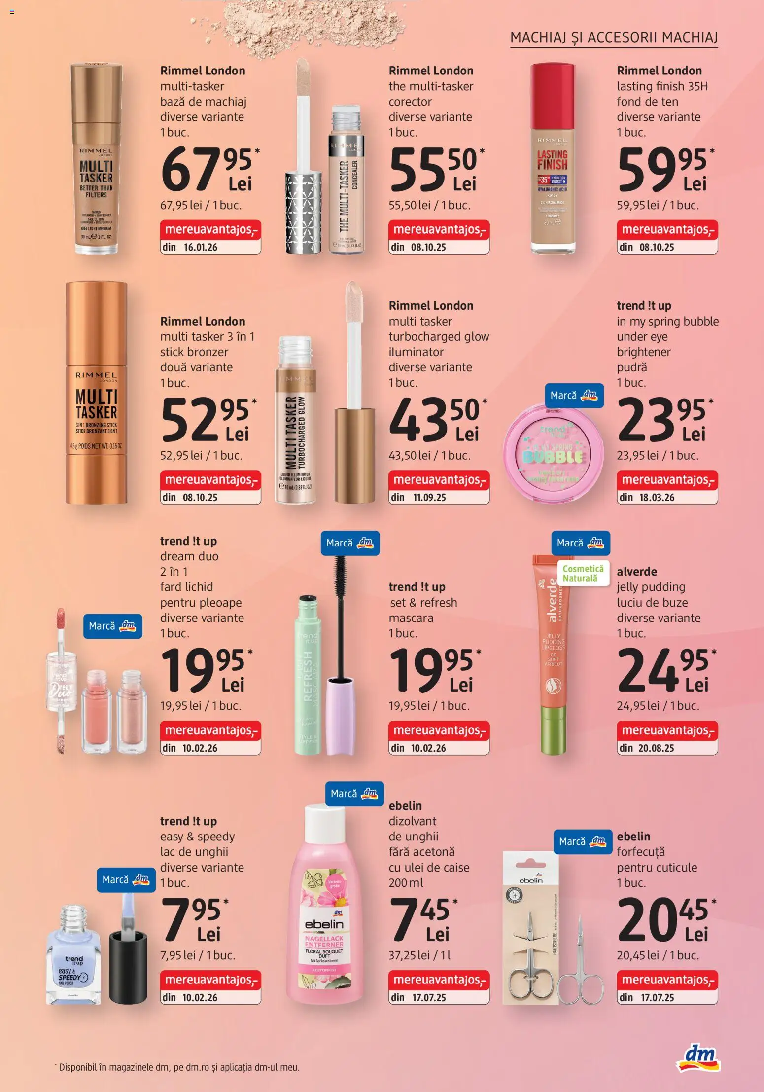 Catalog DM Drogerie Markt 23 Iulie - 24 August 2026 | Pagina 11 | Produse: Forfecuță, Bază de machiaj, Machiaj, Iluminator