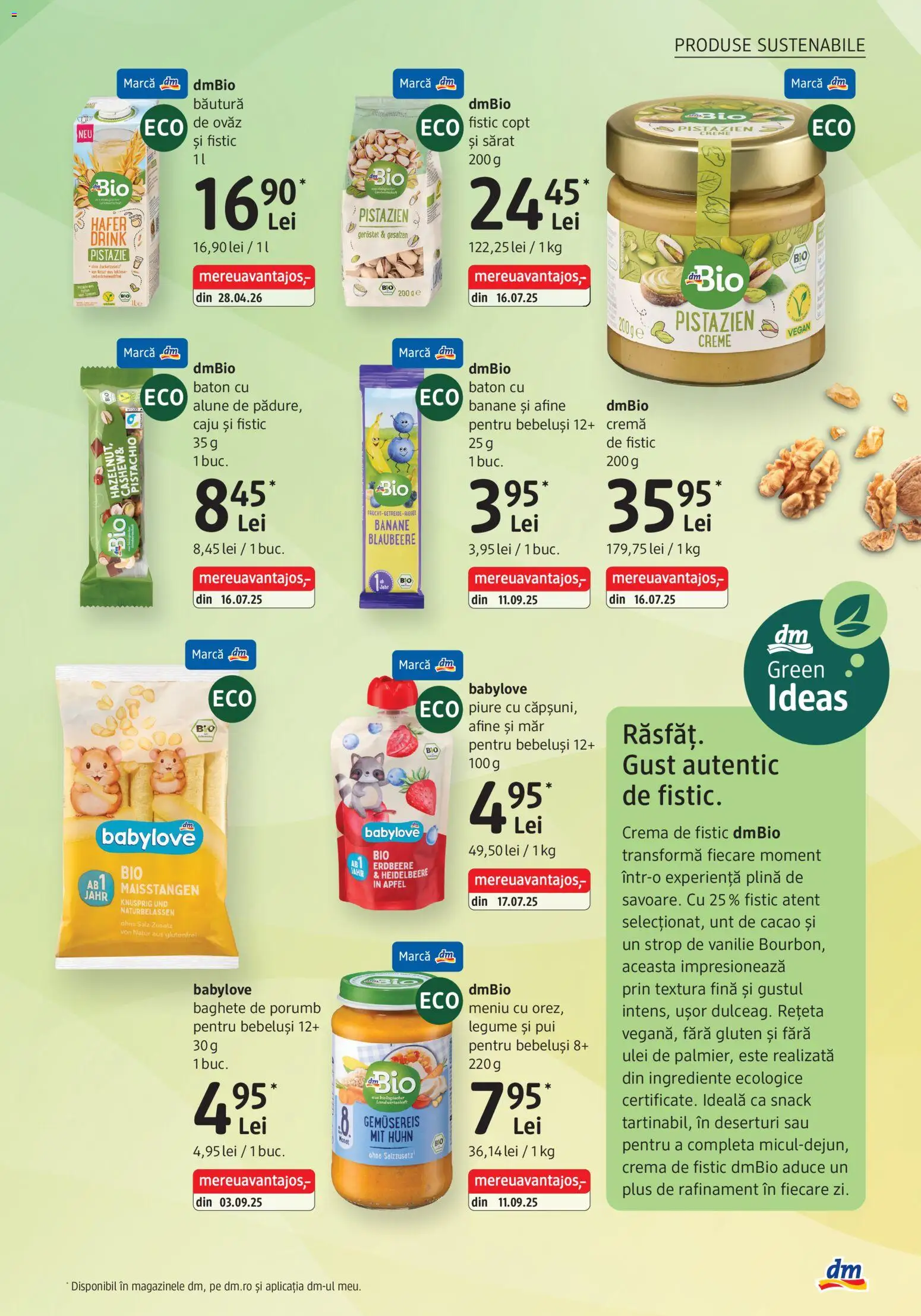 Catalog DM Drogerie Markt 23 Iulie - 24 August 2026 | Pagina 23 | Produse: Afine, Ulei, Cacao, Legume