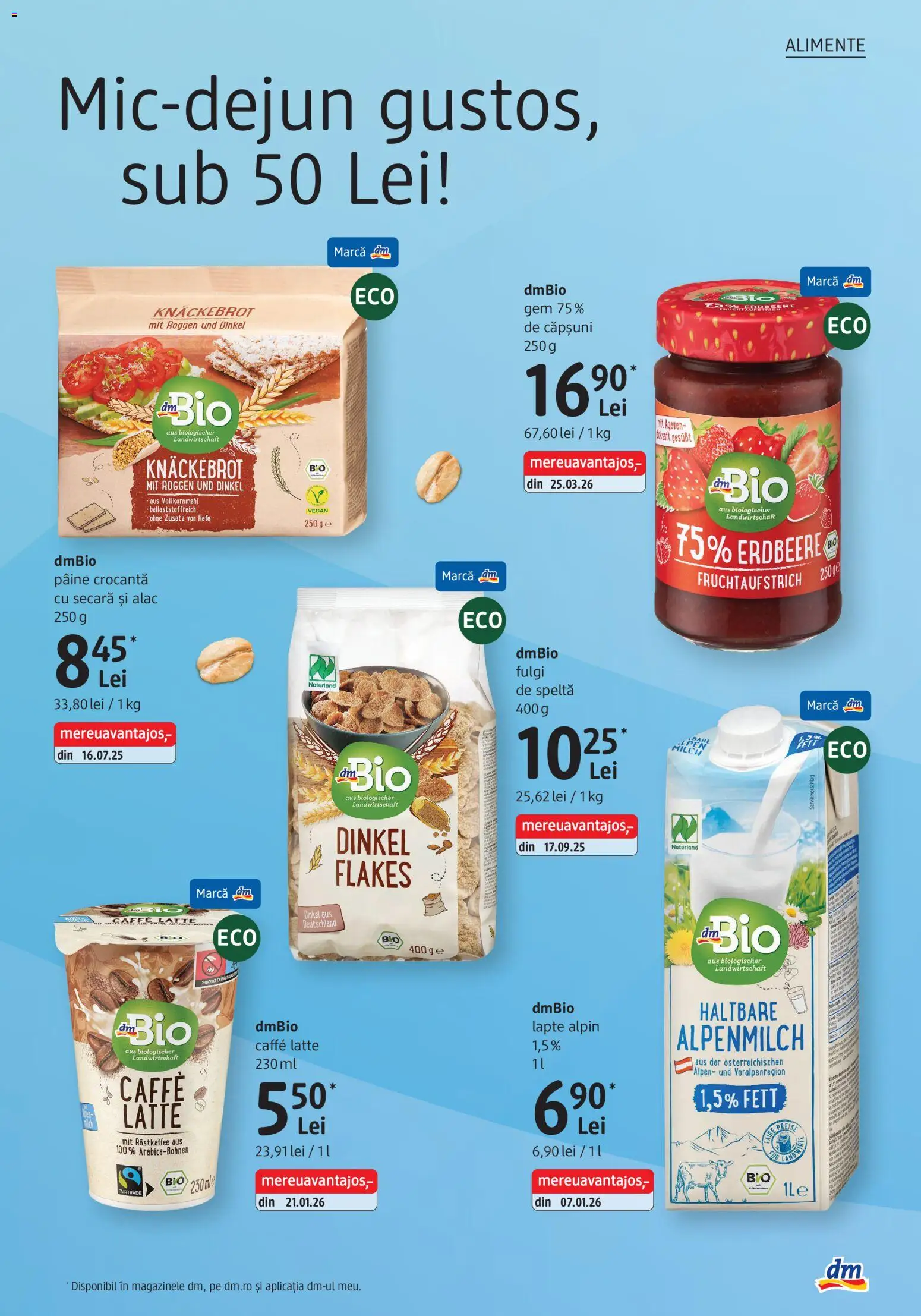 Catalog DM Drogerie Markt 23 Iulie - 24 August 2026 | Pagina 5 | Produse: Gem, Pâine, Căpșuni, Fulgi