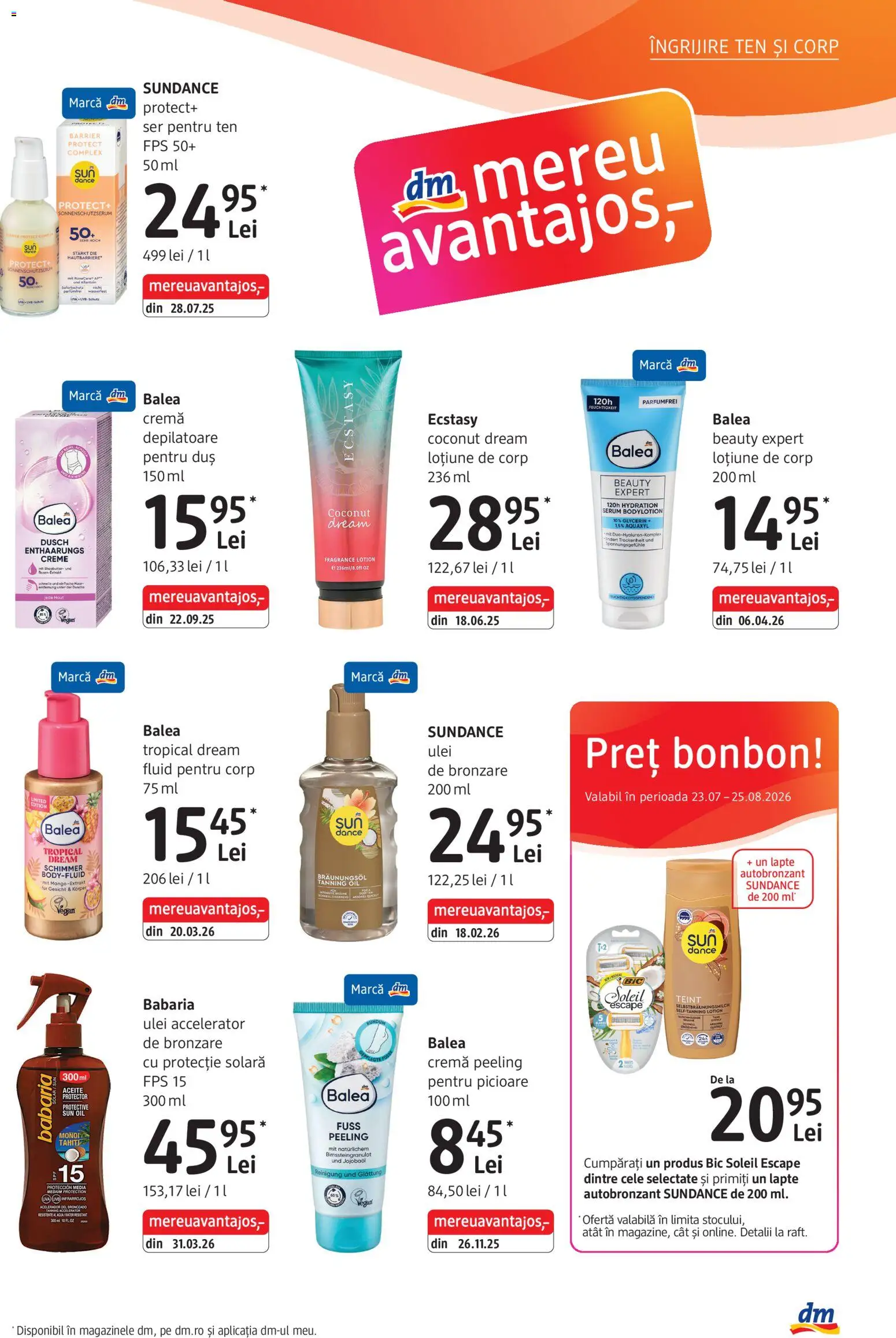 Catalog DM Drogerie Markt 23 Iulie - 24 August 2026 | Pagina 9 | Produse: Serum, Cremă, Peeling, Ulei