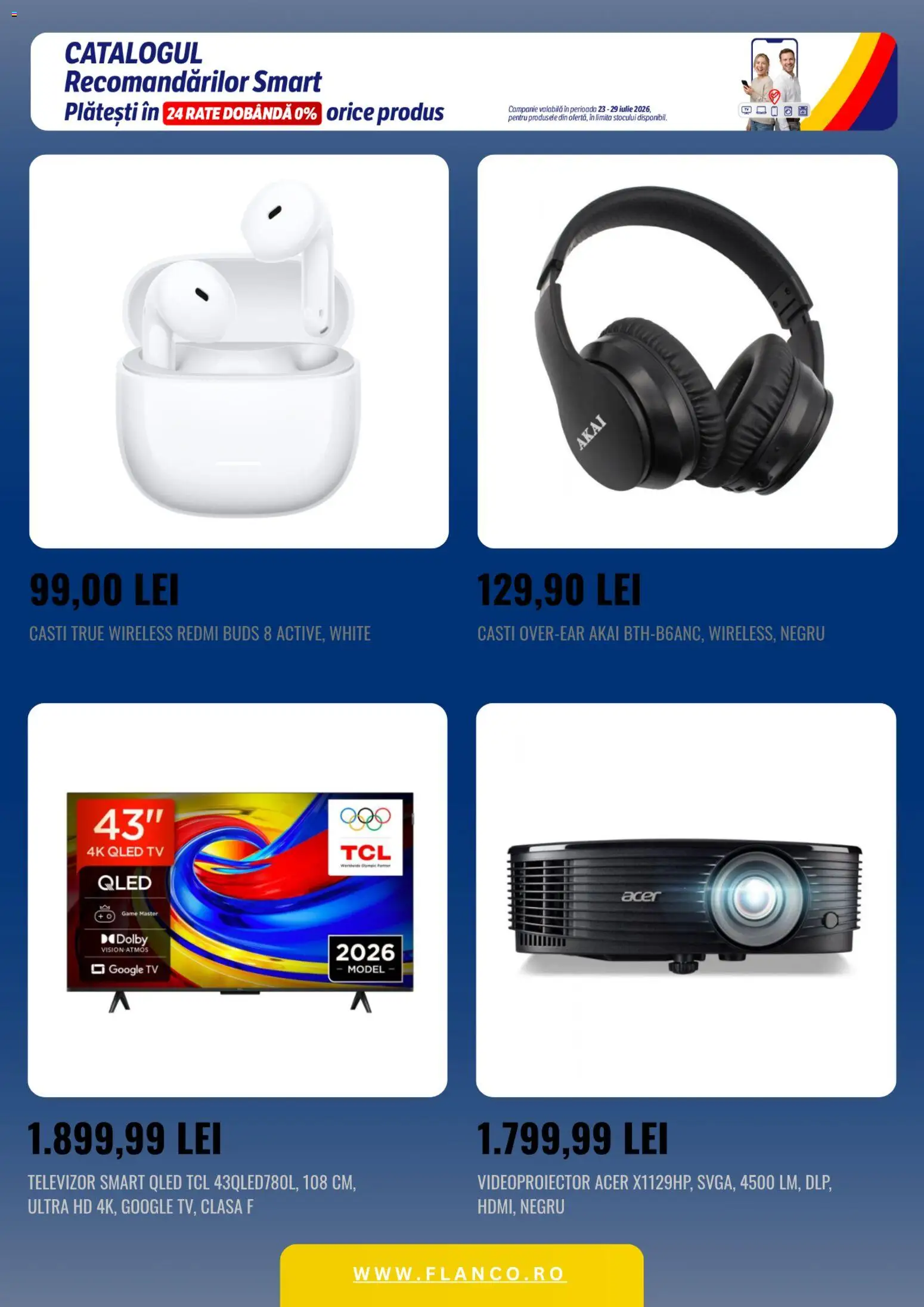 Catalog Flanco 23 - 28 Iulie 2026 | Pagina 4 | Produse: Televizor, Căști