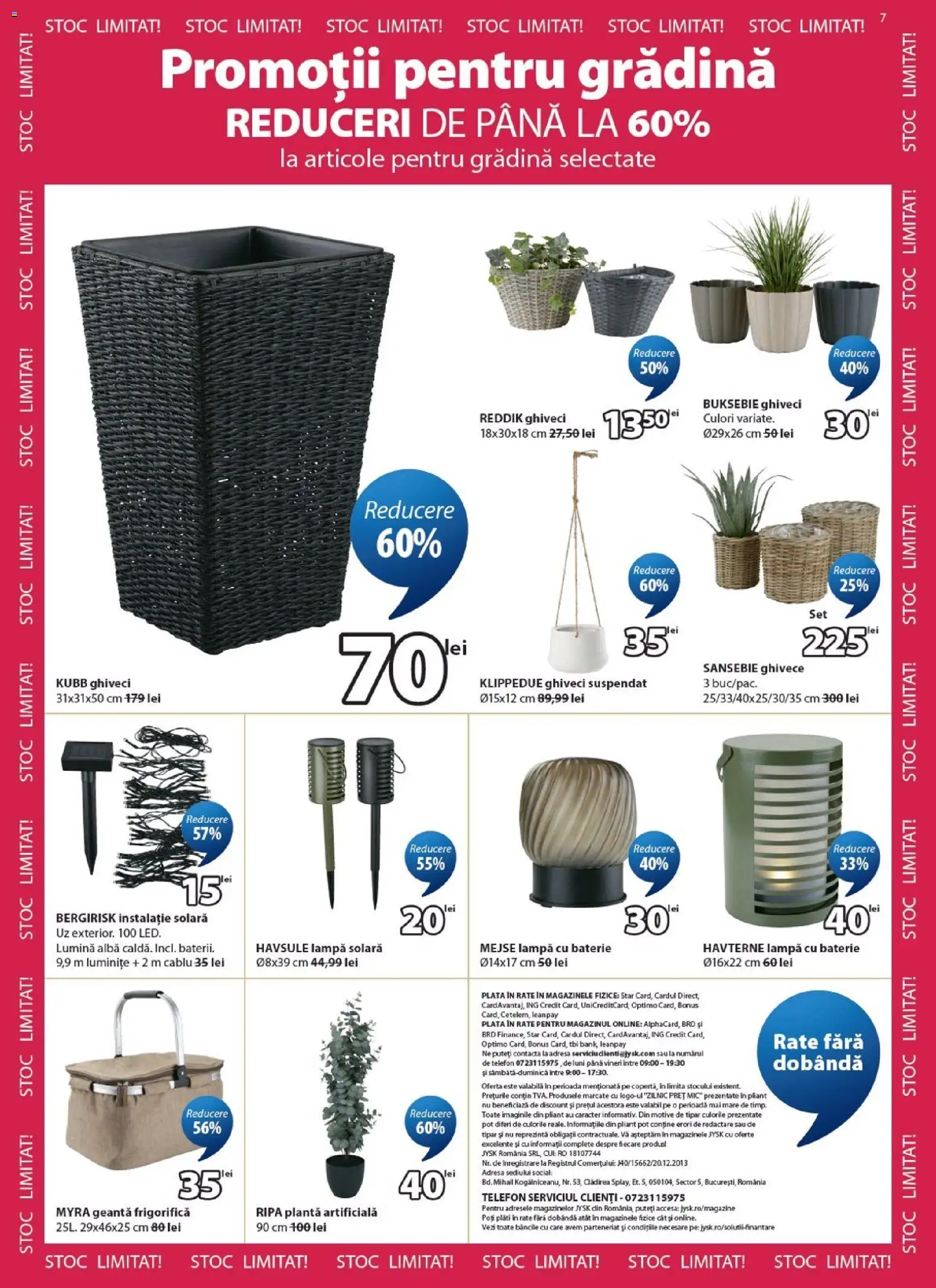 Catalog JYSK 23 Iulie - 23 August 2026 | Pagina 7 | Produse: Cablu, Geantă, Baterie, Ghiveci