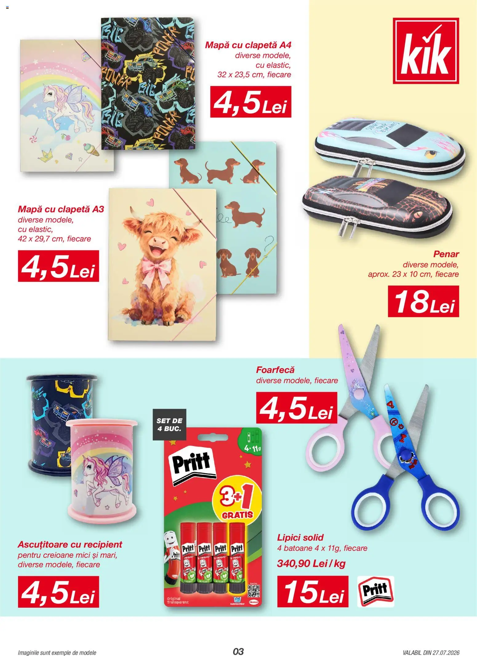 Catalog Kik 27 Iulie - 29 August 2026 | Pagina 3 | Produse: Ascuțitoare, Mici