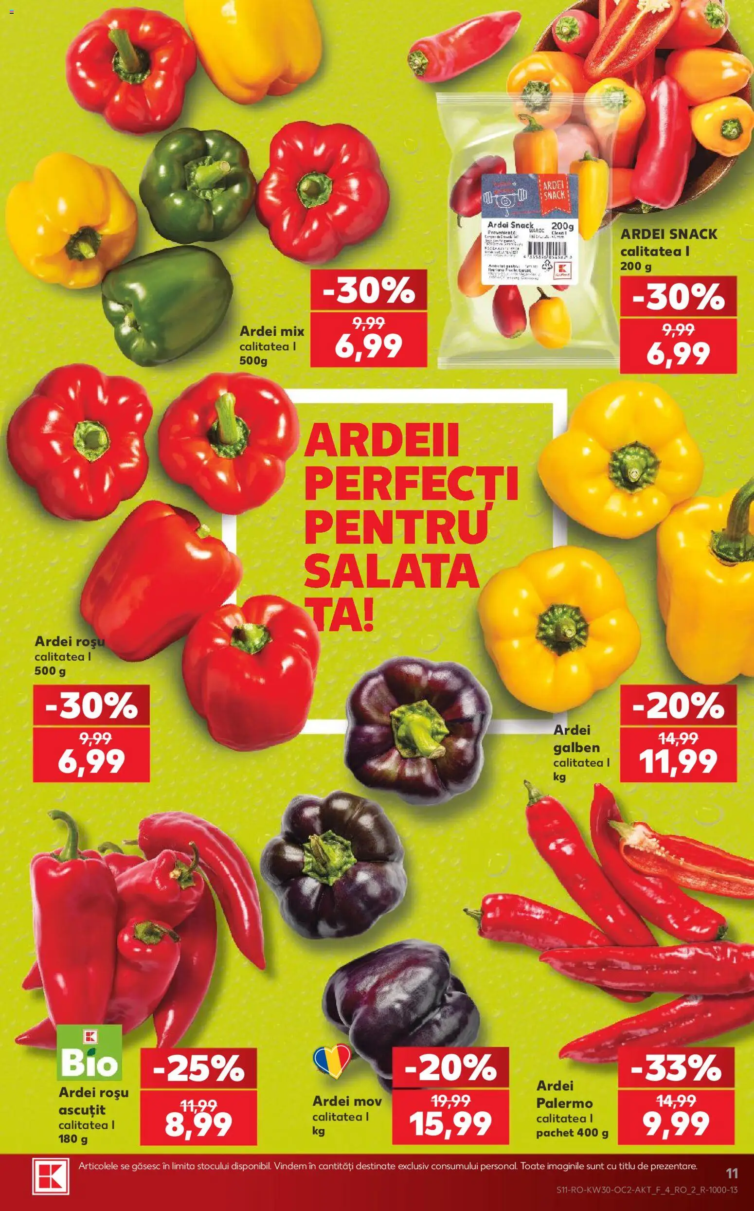 Catalog Kaufland 22 - 27 Iulie 2026 | Pagina 11 | Produse: Ardei, Salată