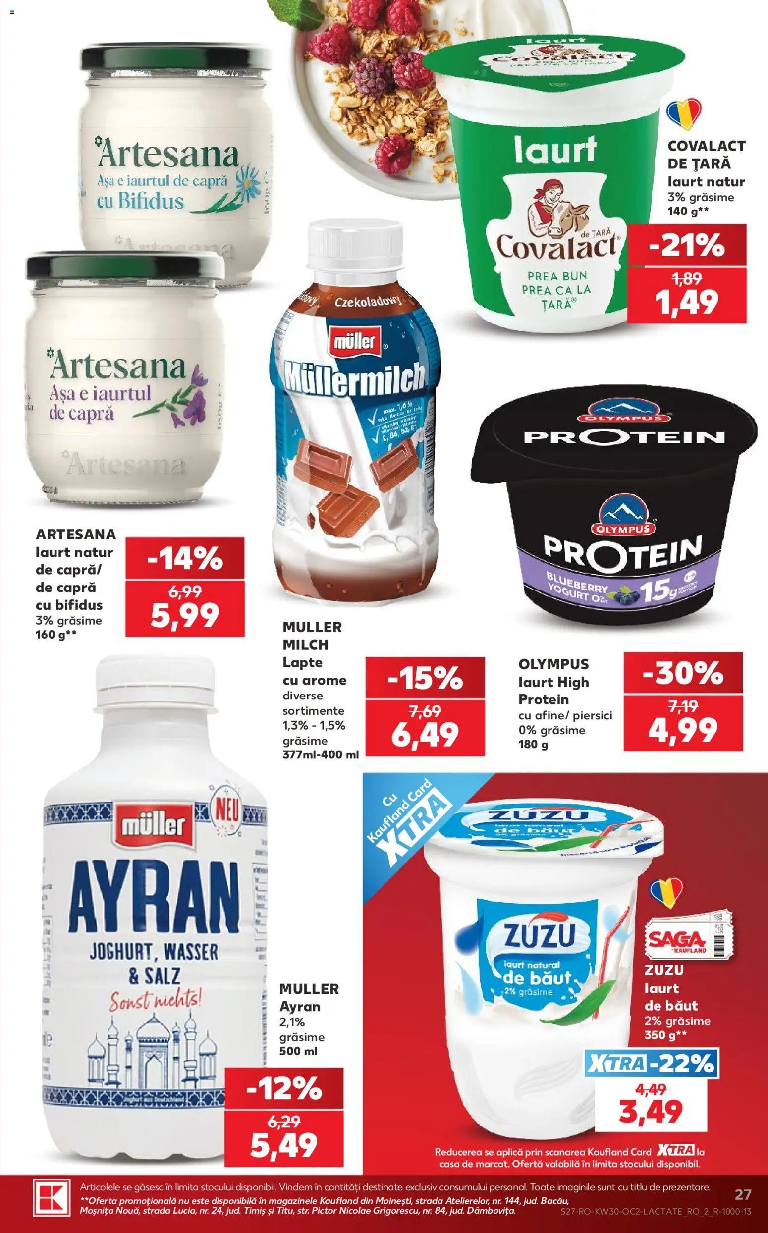 Catalog Kaufland 22 - 27 Iulie 2026 | Pagina 27 | Produse: Tırnak makası, Lapte, Iaurt