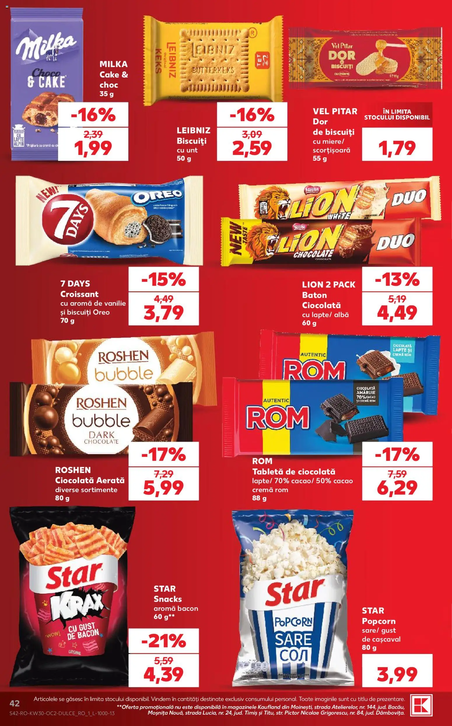 Catalog Kaufland 22 - 27 Iulie 2026 | Pagina 42 | Produse: Tabletă, Cremă, Ciocolată, Cacao