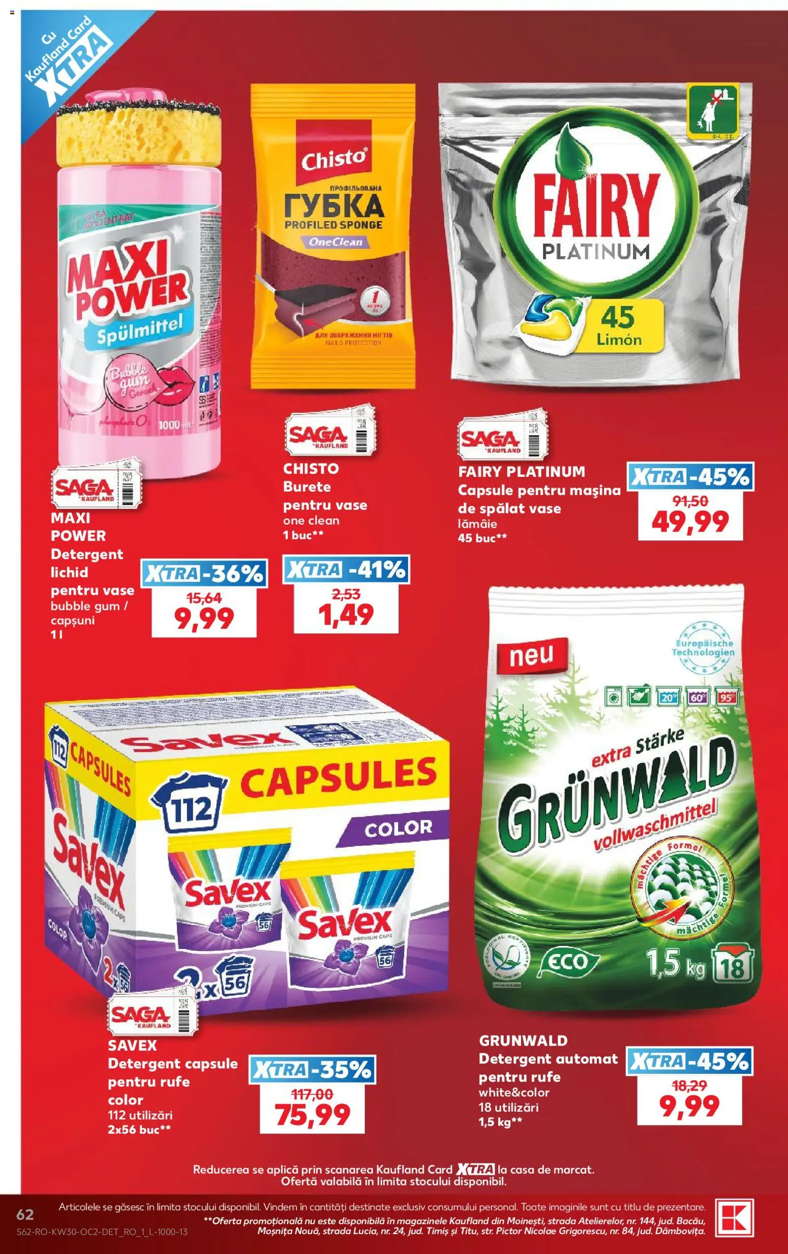 Catalog Kaufland 22 - 27 Iulie 2026 | Pagina 62 | Produse: Kedi Ödül Oyuncakları, Burete, Detergent, Căpșuni