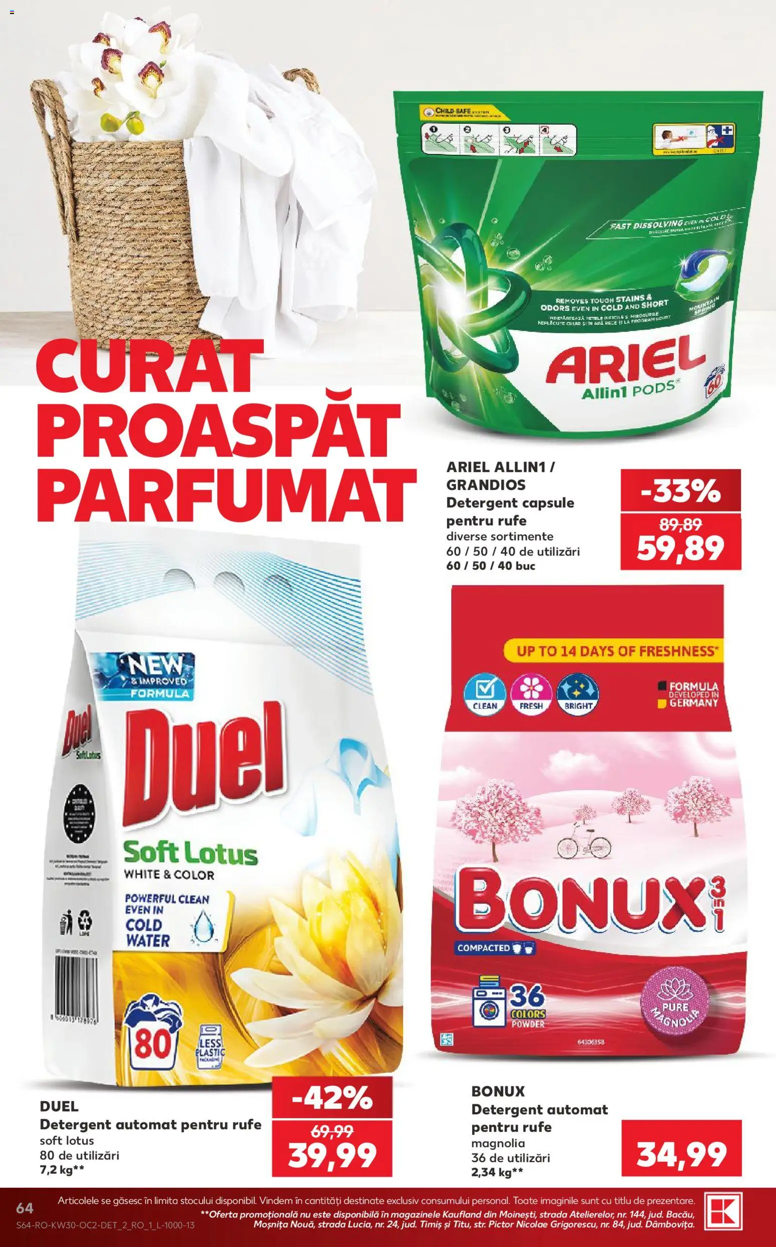 Catalog Kaufland 22 - 27 Iulie 2026 | Pagina 64 | Produse: Pomelo, Kedi Ödül Oyuncakları, Detergent