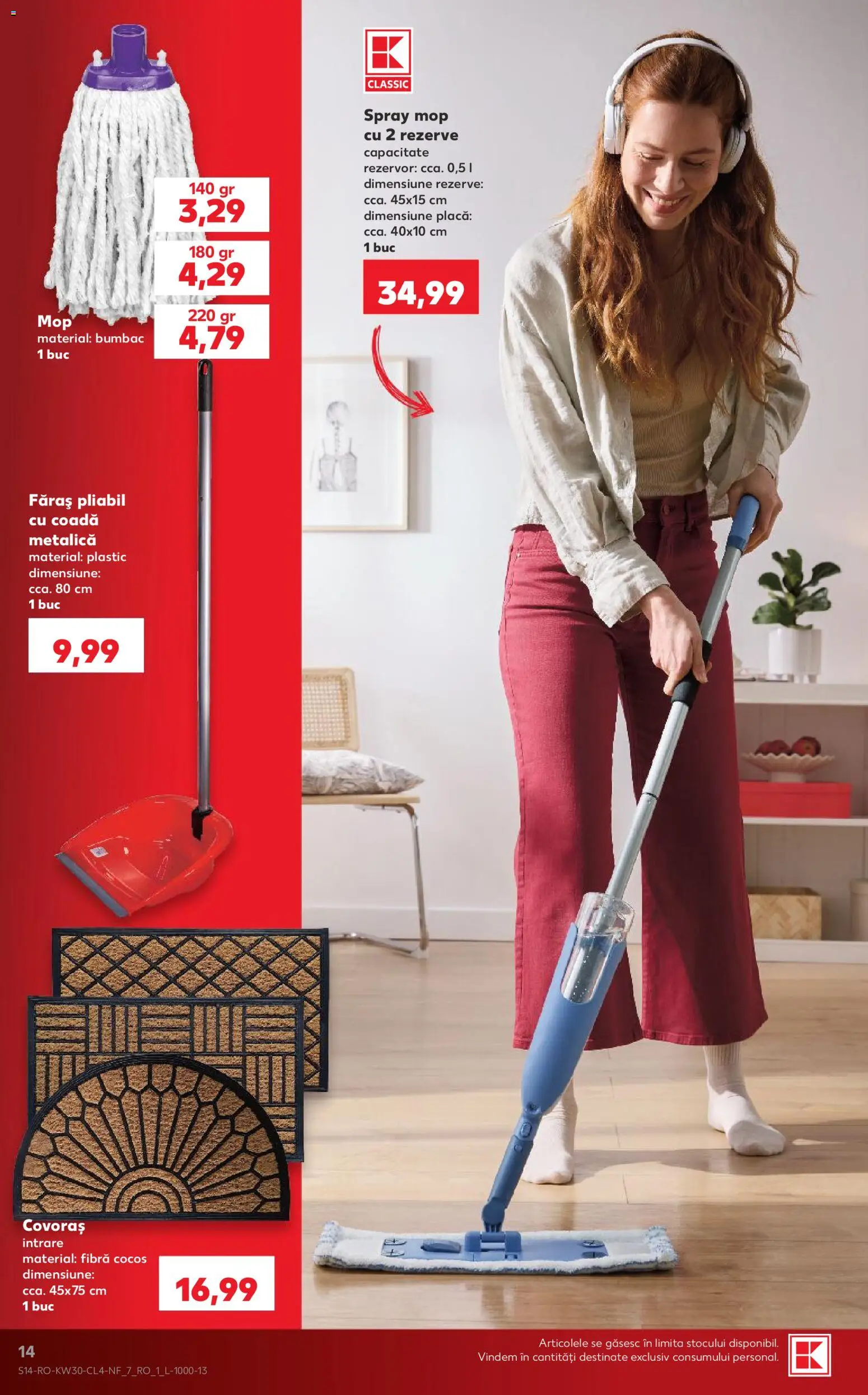 Catalog Kaufland 22 - 27 Iulie 2026 | Pagina 14 | Produse: Mop, Bisiklet Aparatları