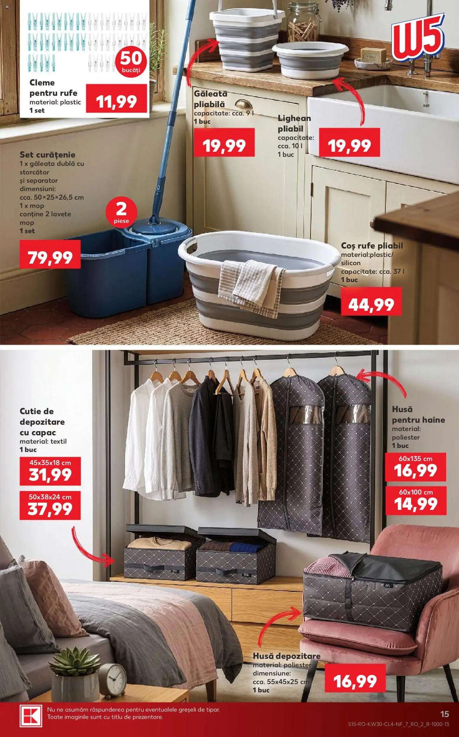 Catalog Kaufland 22 - 27 Iulie 2026 | Pagina 15 | Produse: Mop, Coș, Cutie, Haine